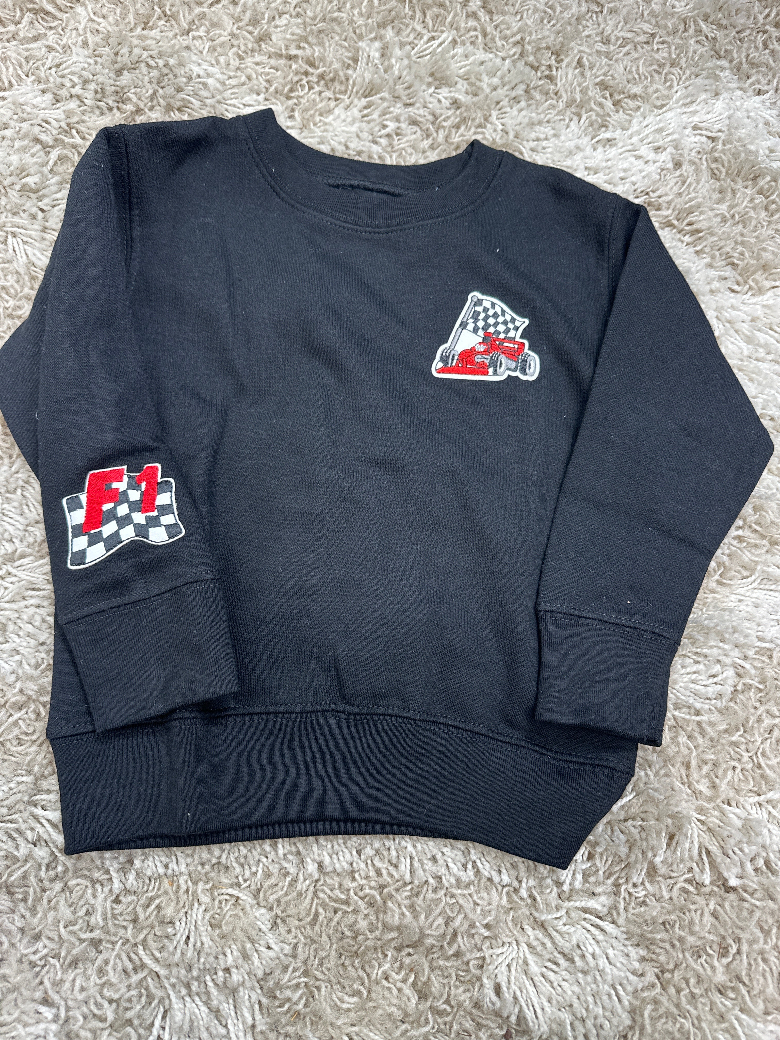Race Car Crewneck Sweatshirt