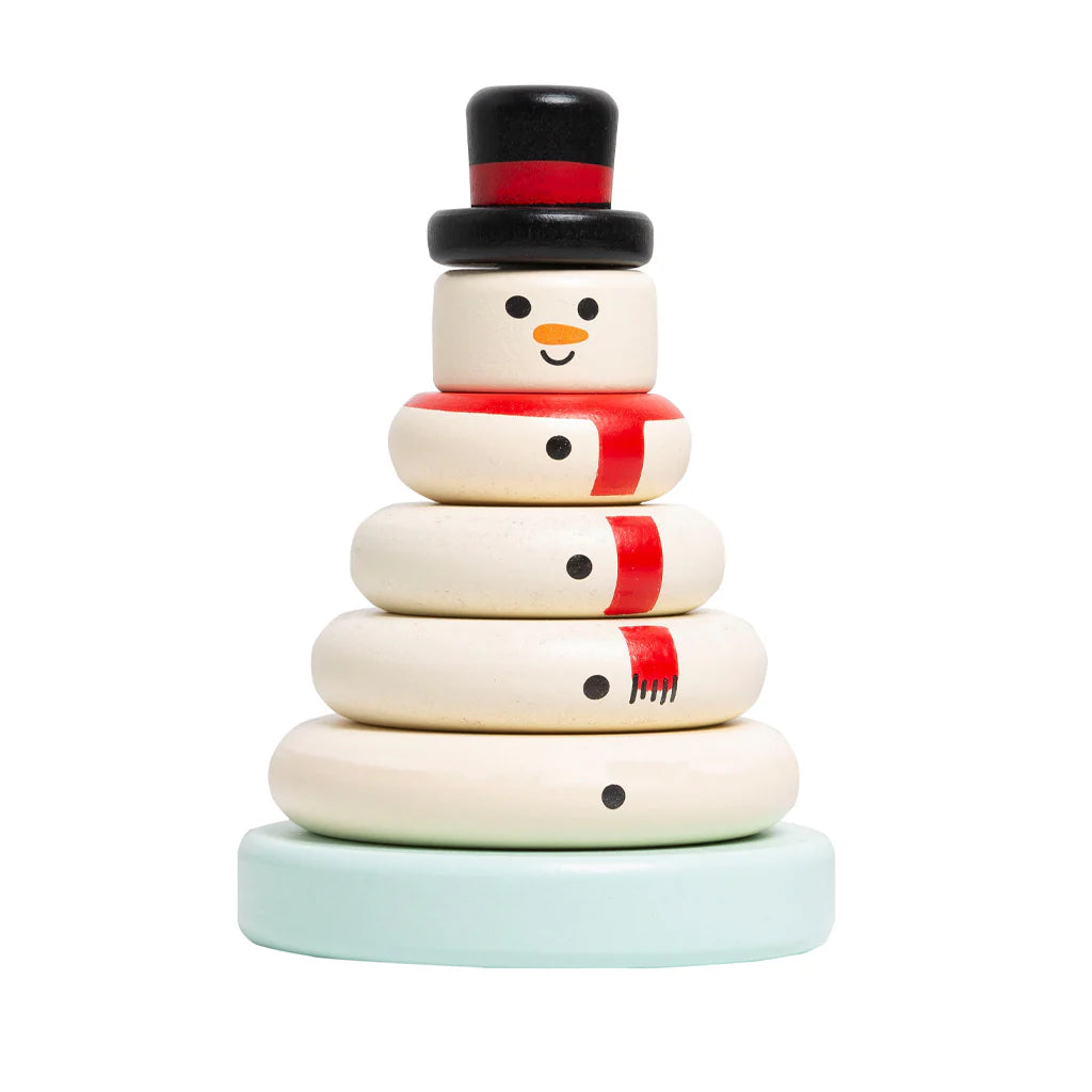 Wooden Snowman Stacker