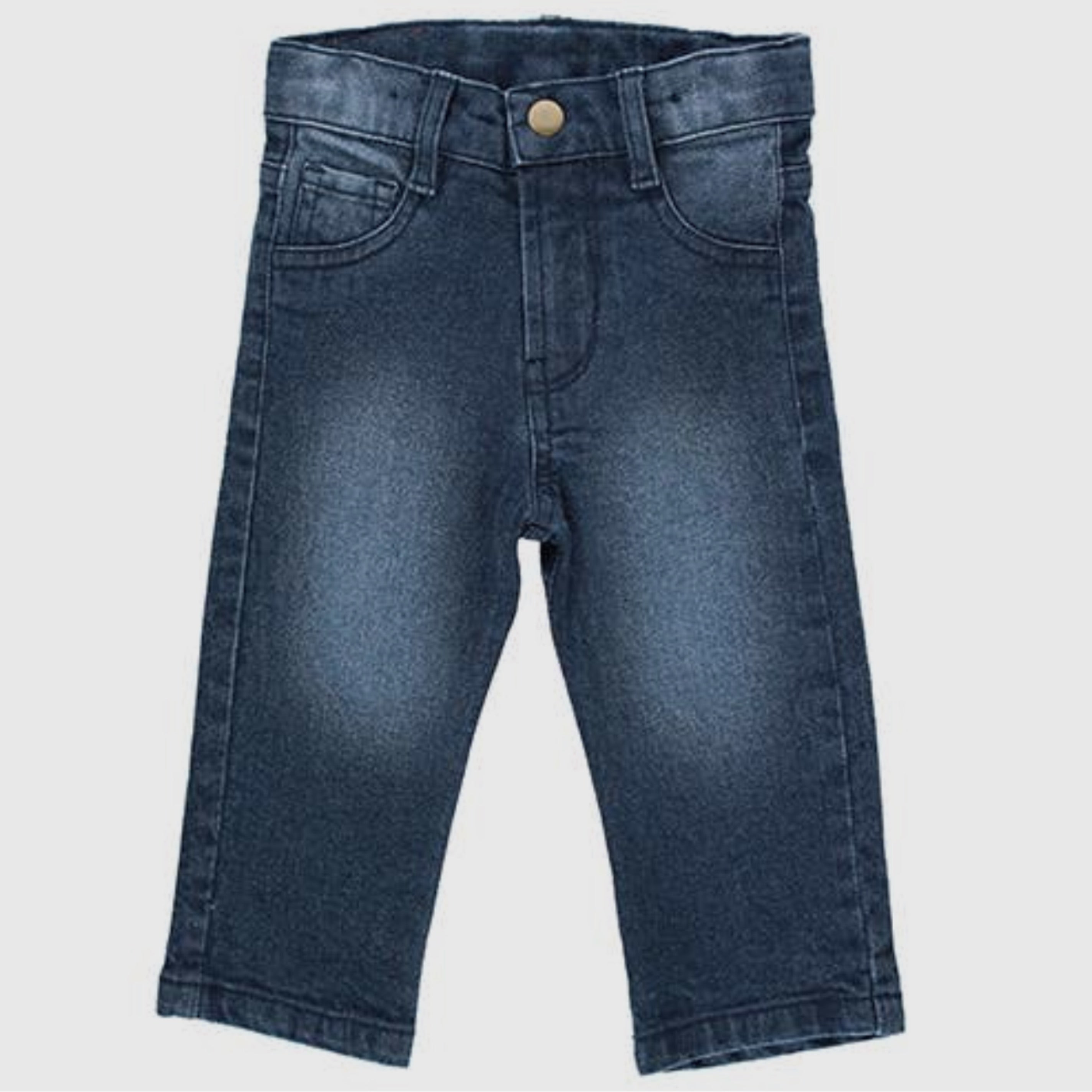 Medium Wash Straight Jeans