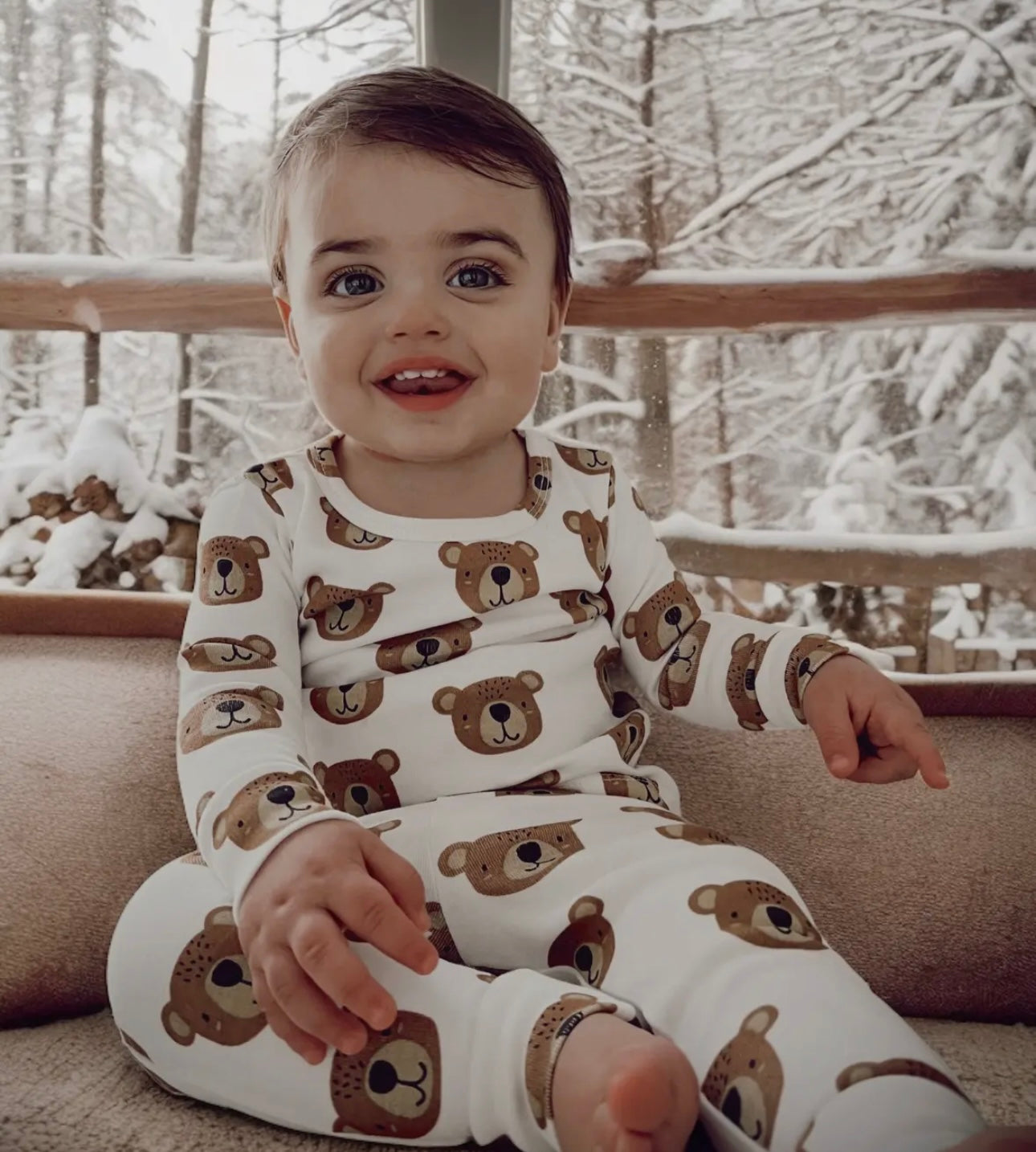 2 Piece Organic Baby Bear Set