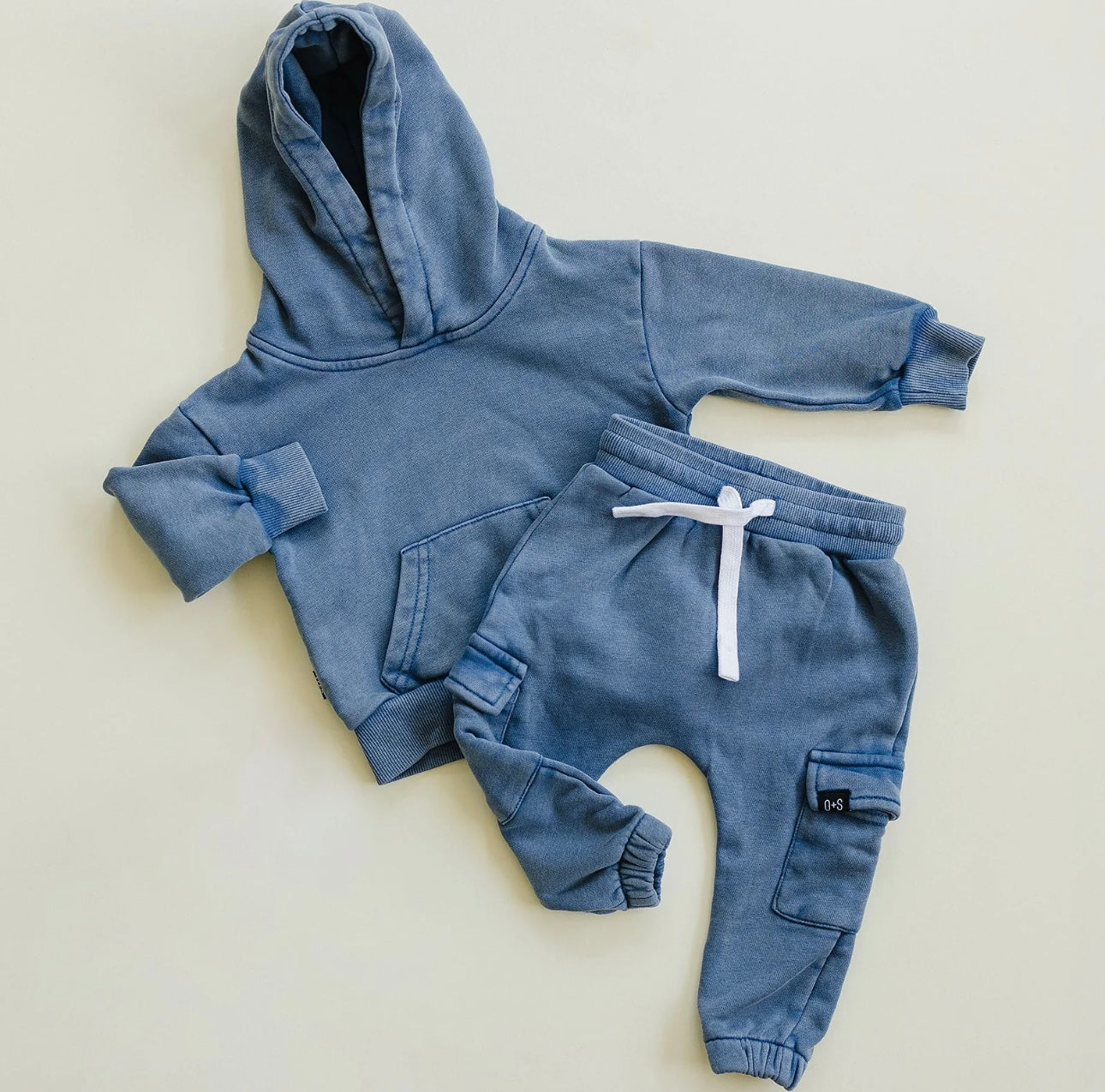 Blue Acid Wash 2pc Set