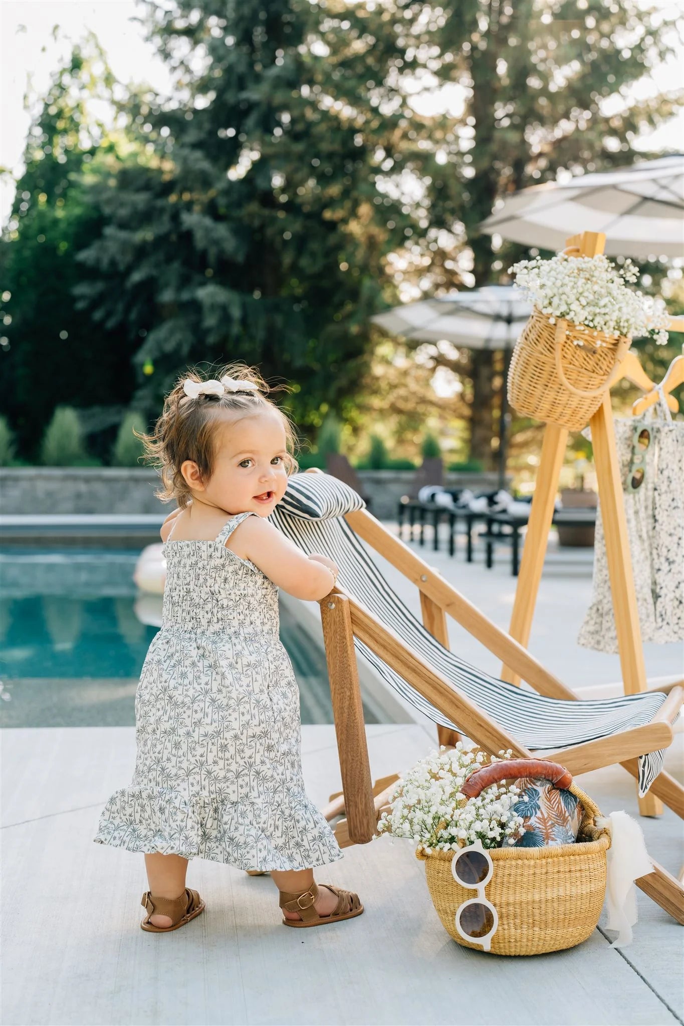 Palm Tree Linen Dress Palm Tree Linen Dress