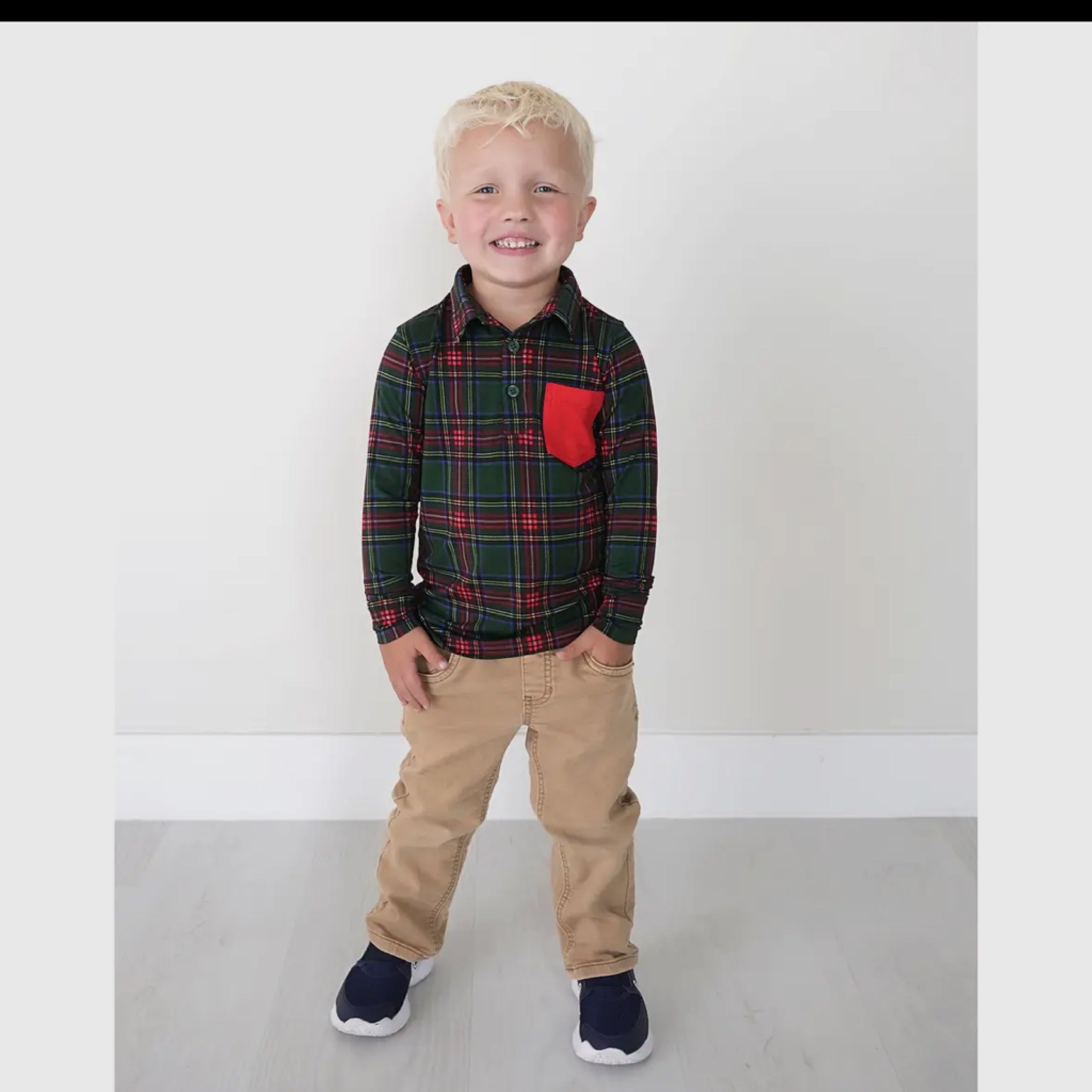 Kane Tartan Bamboo Polo Shirt