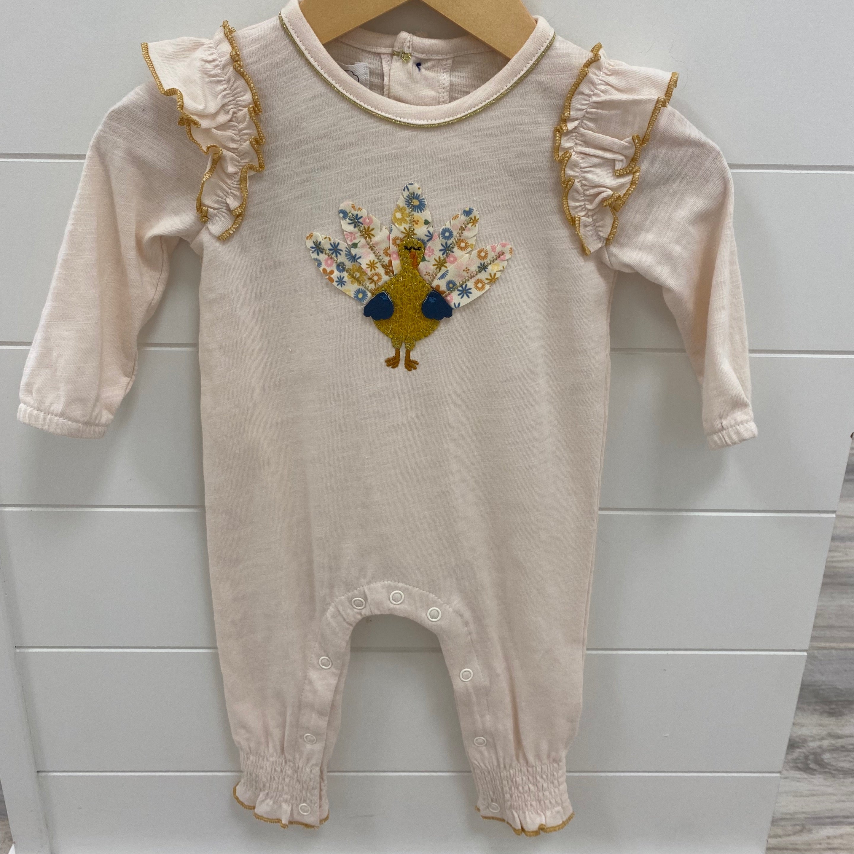 Floral Turkey Romper