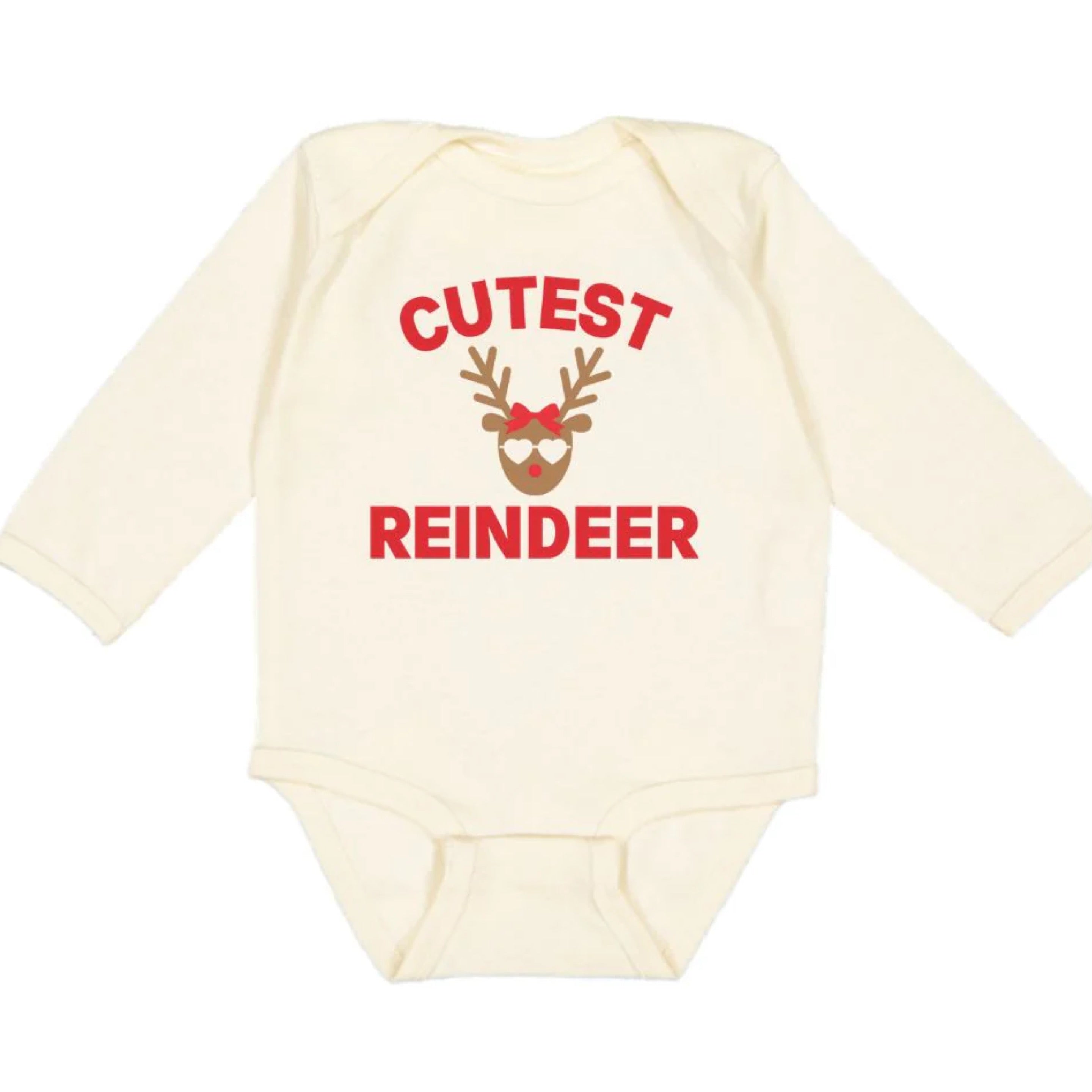 Cutest Reindeer Long Sleeve Onesie