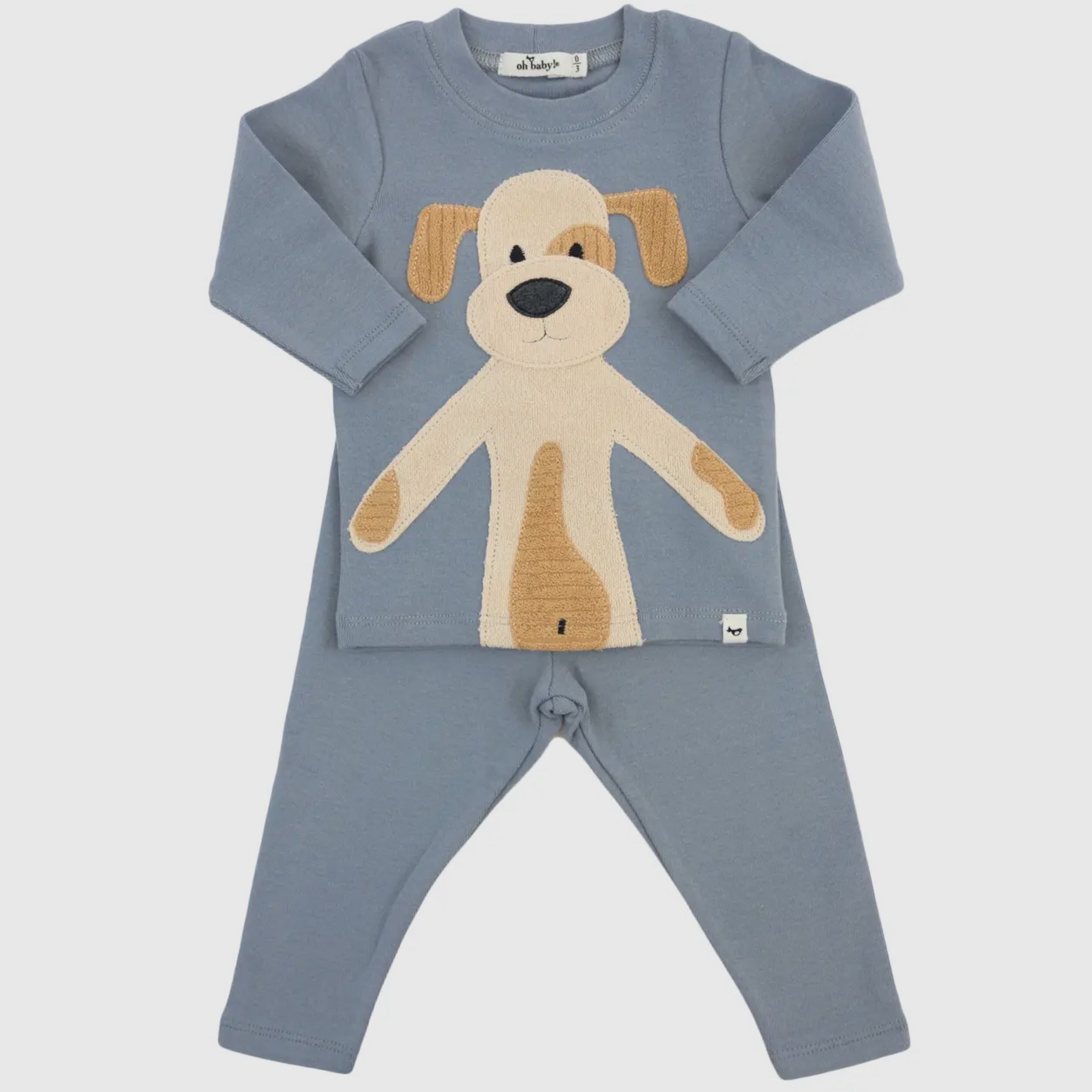 Large Puppy Natural Terry Set