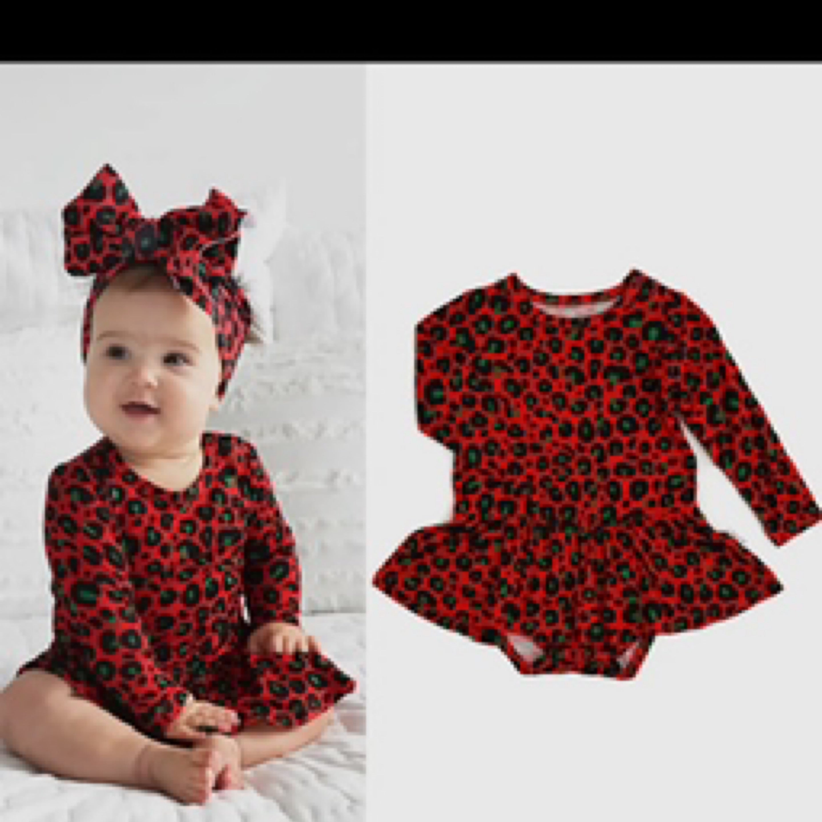 Chloe Cheetah Tutu Bamboo Baby Dress