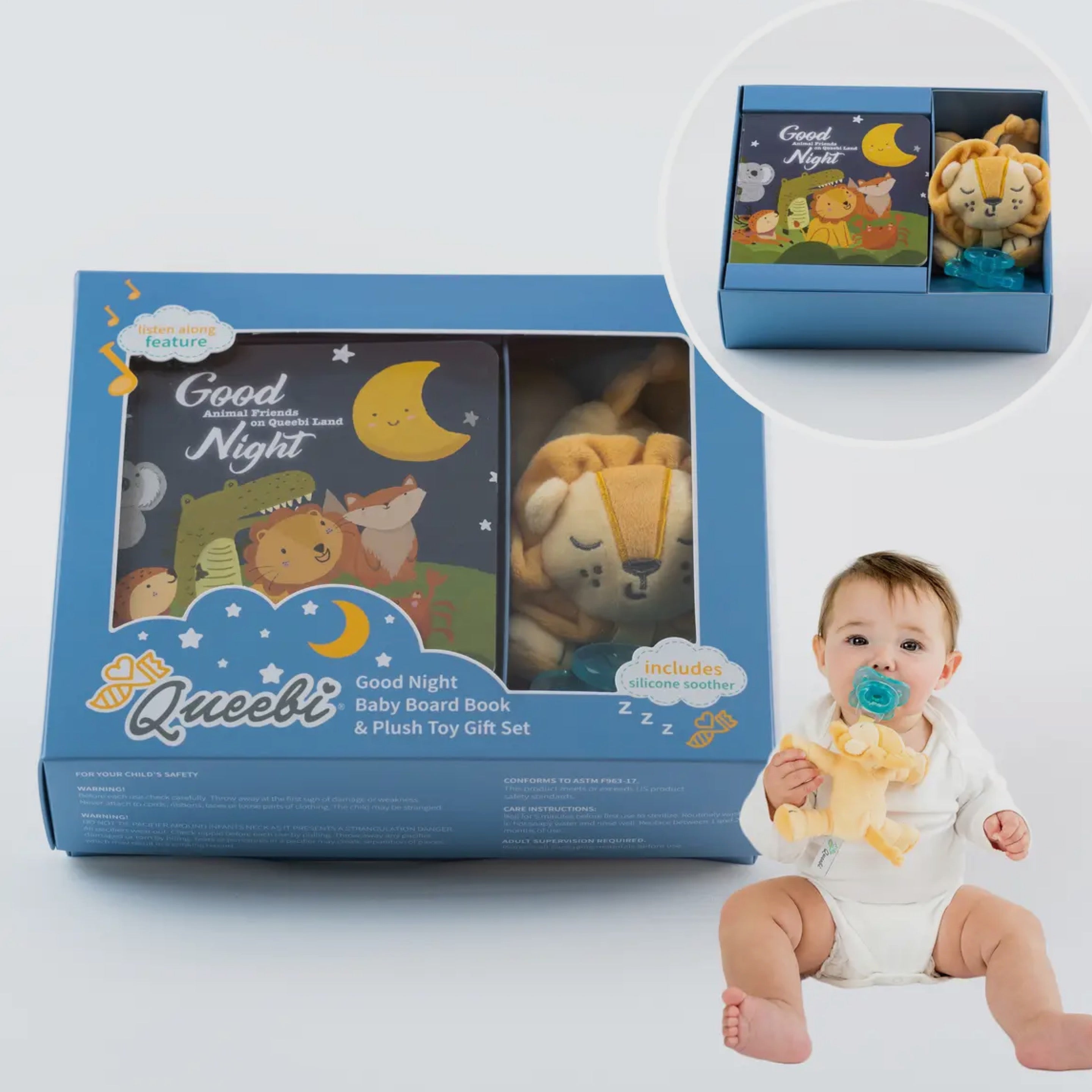 Lion Pacifier & Baby Book