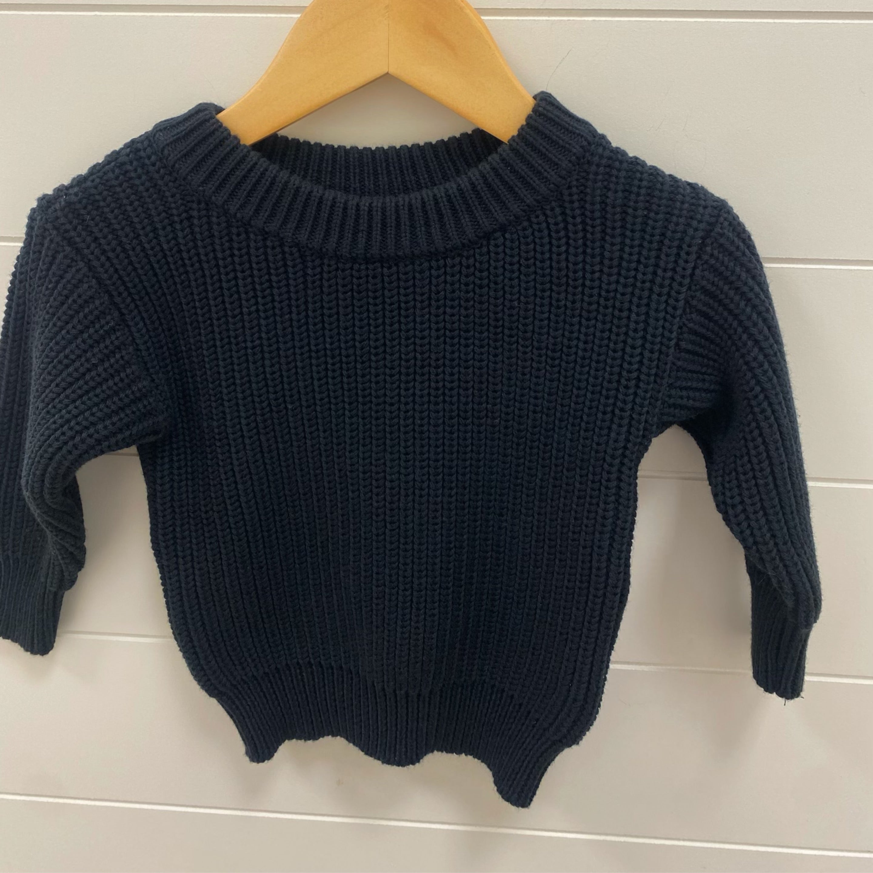 Black Cable Knit Sweater