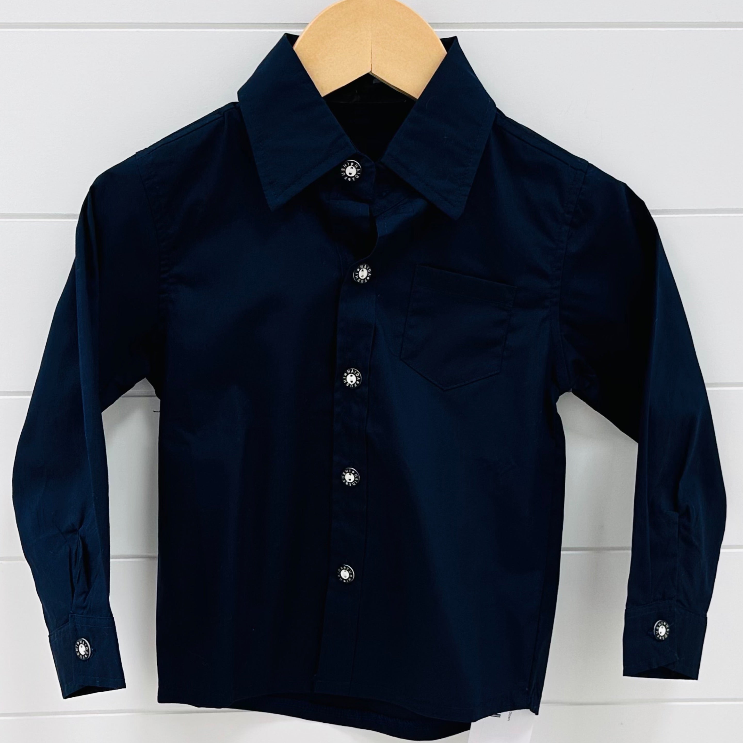 Navy Blue Button Down