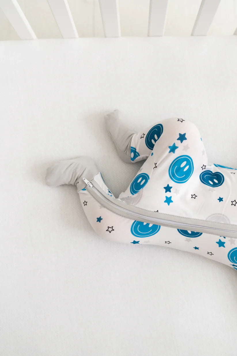 Blue Smiley Bamboo Pajama