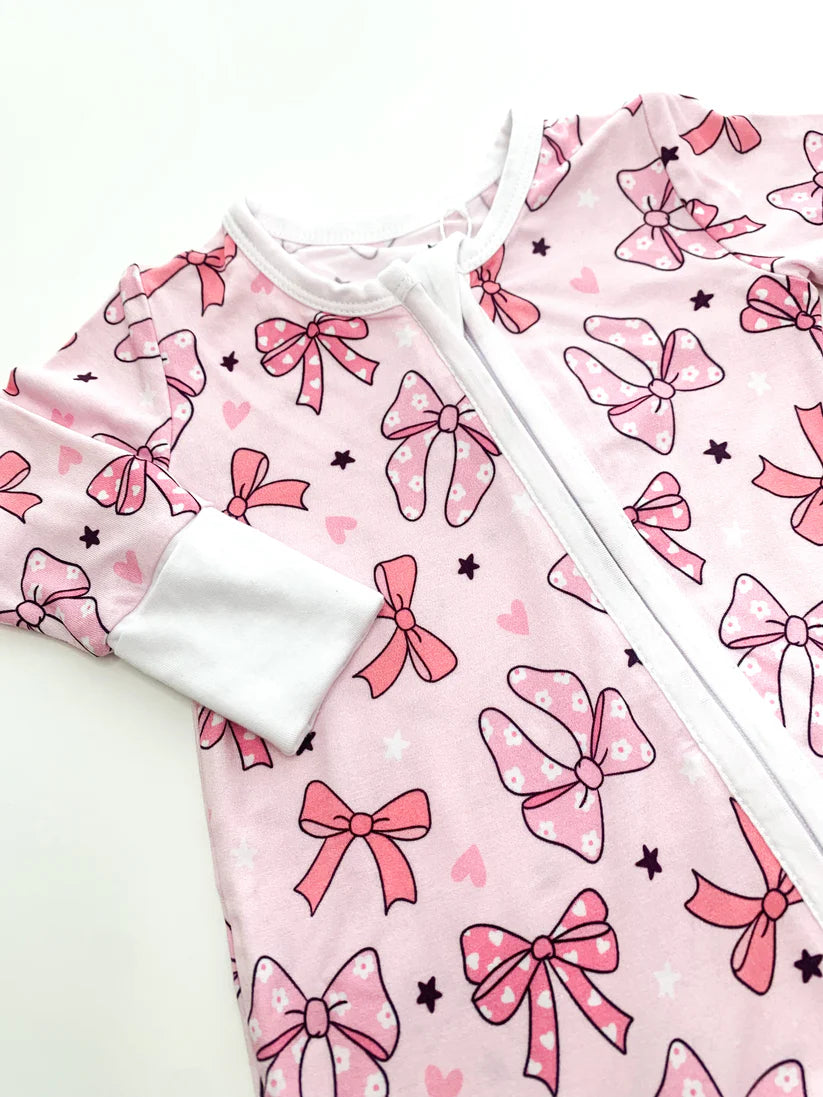 Pink Bow Bamboo Pajama