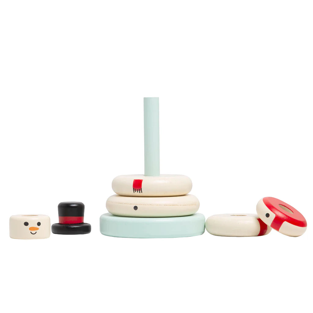 Wooden Snowman Stacker