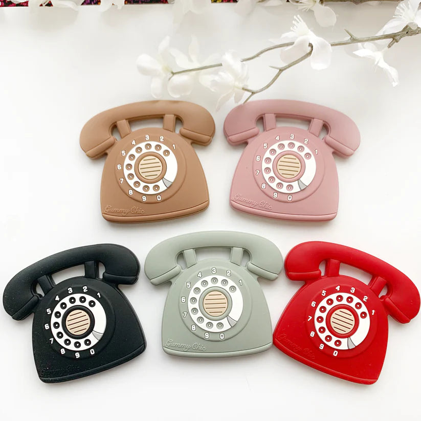 Rotary Phone Silicone Teether