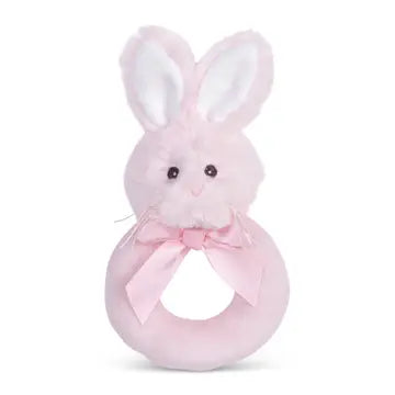 Pink Bunny Rattle Toy