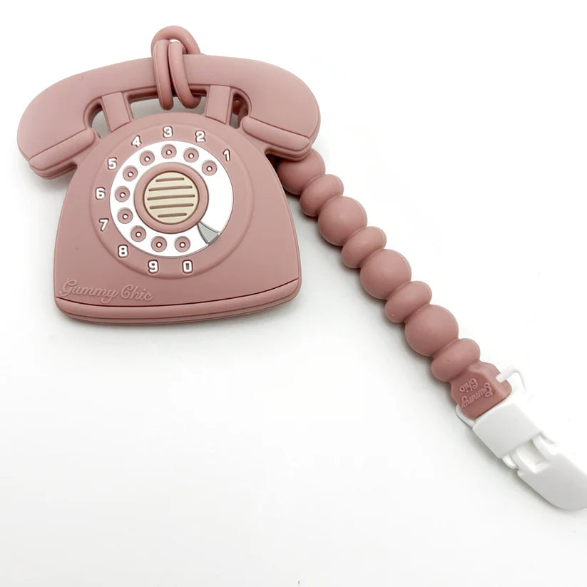 Rotary Phone Silicone Teether