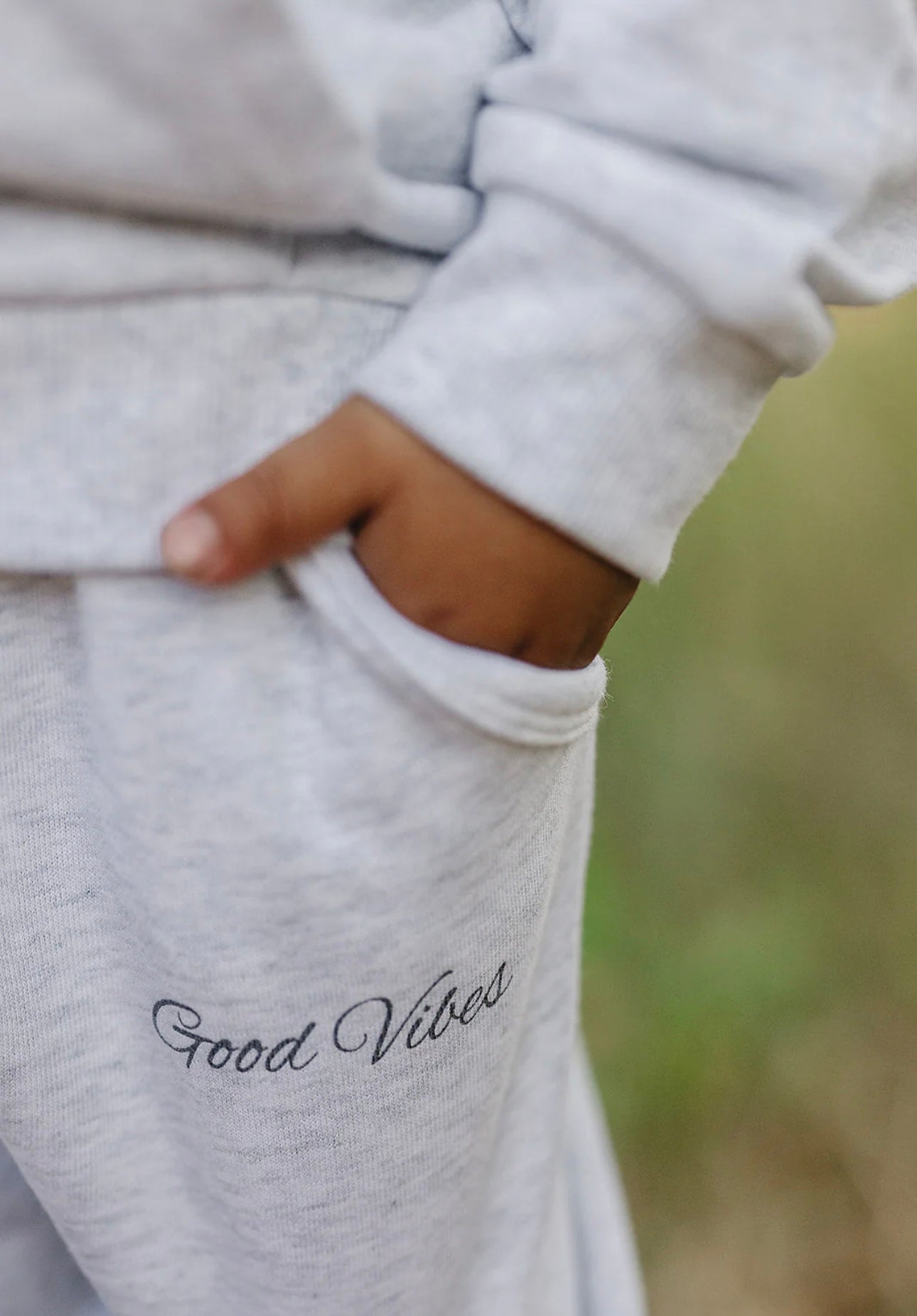 Good Vibes Quarter Zip French Terry Set