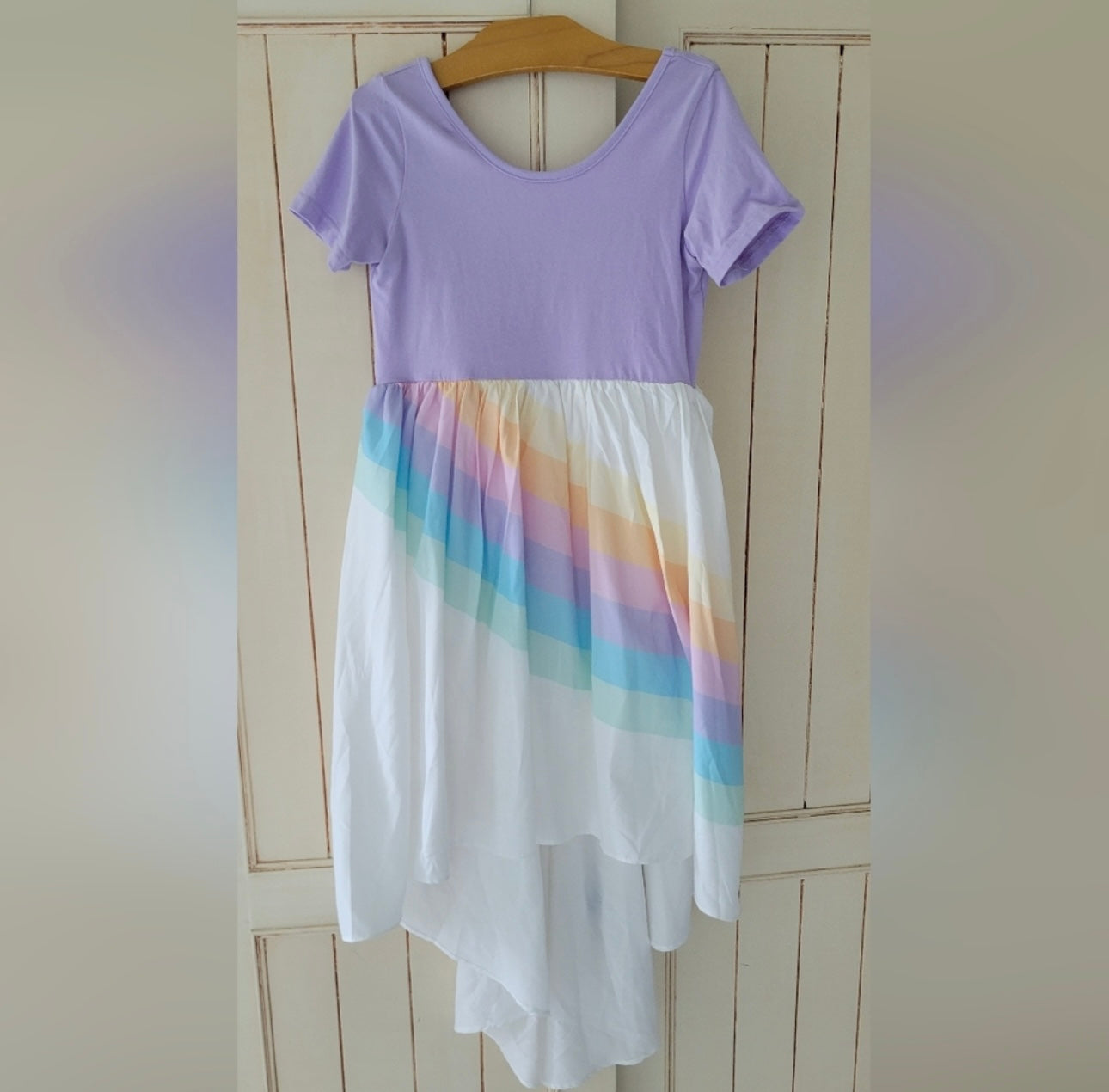 Lavender Rainbow Dress checked