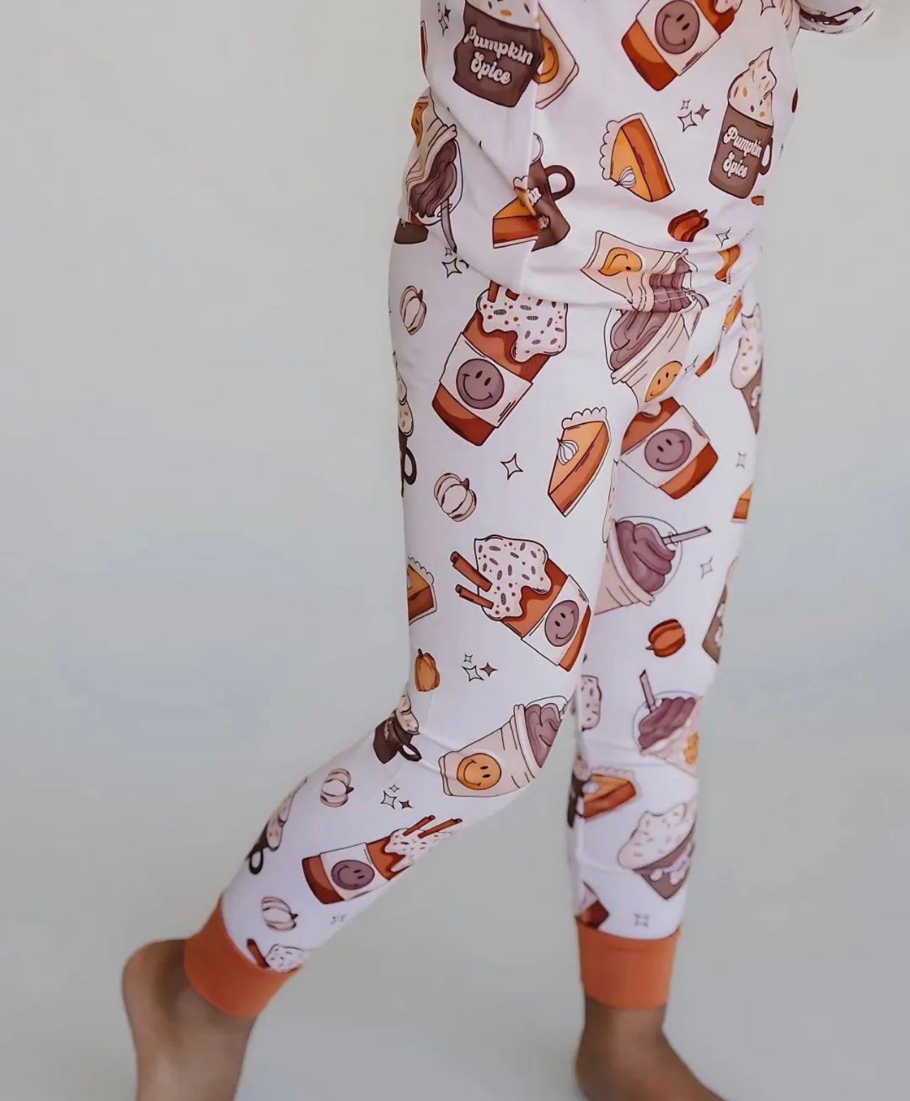 Pumpkin Spice Two Piece Bamboo Pajamas