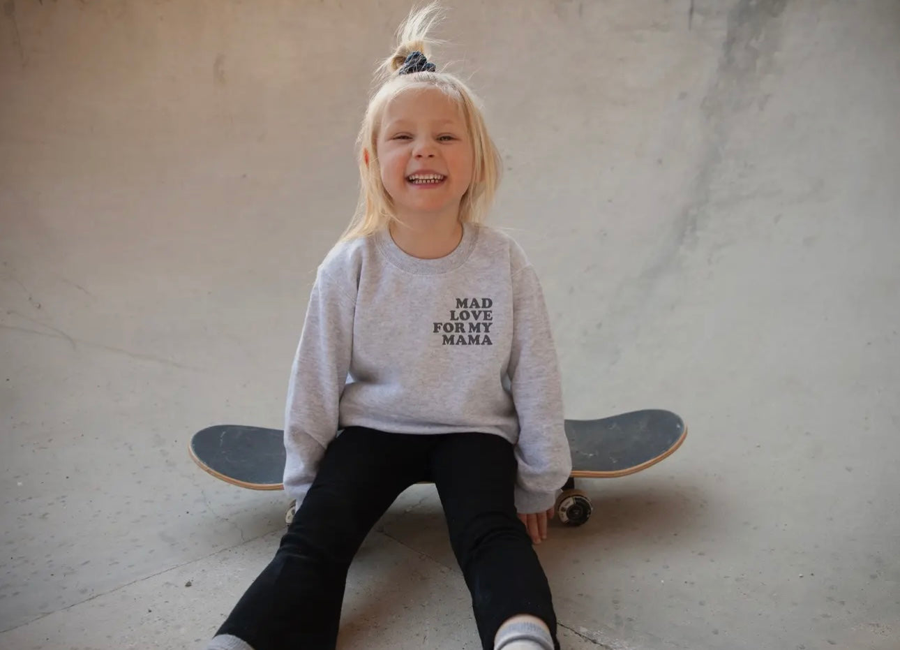 Mad Love Crewneck Sweatshirt (Gray)