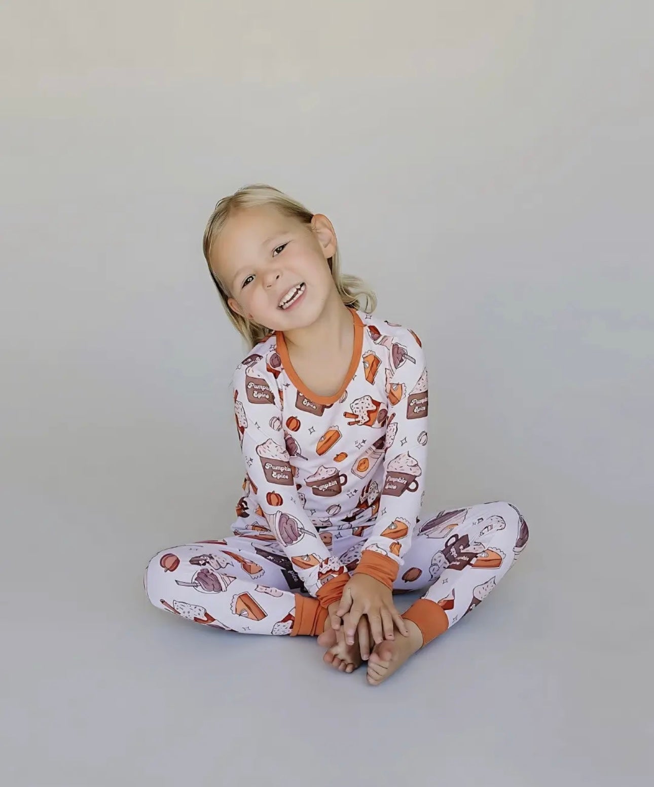 Pumpkin Spice Two Piece Bamboo Pajamas