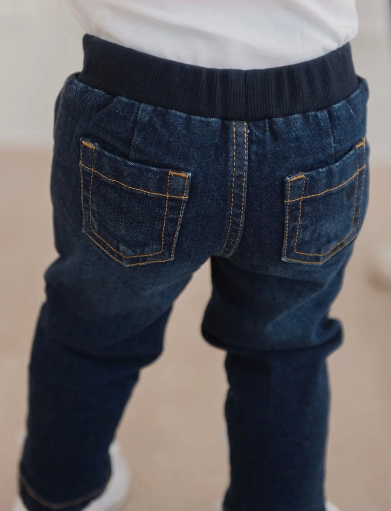 Medium Wash Pull-on Jeans