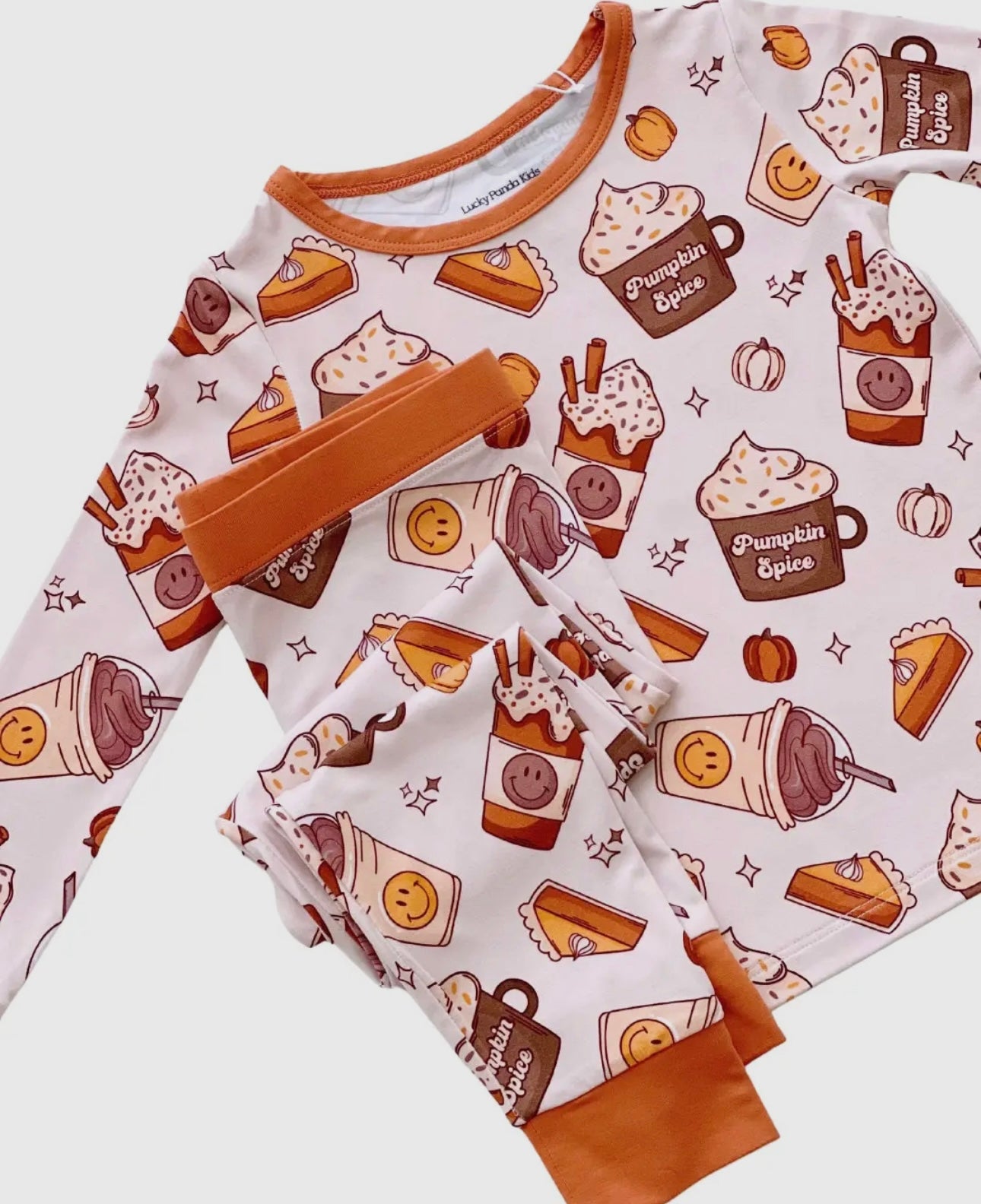 Pumpkin Spice Two Piece Bamboo Pajamas