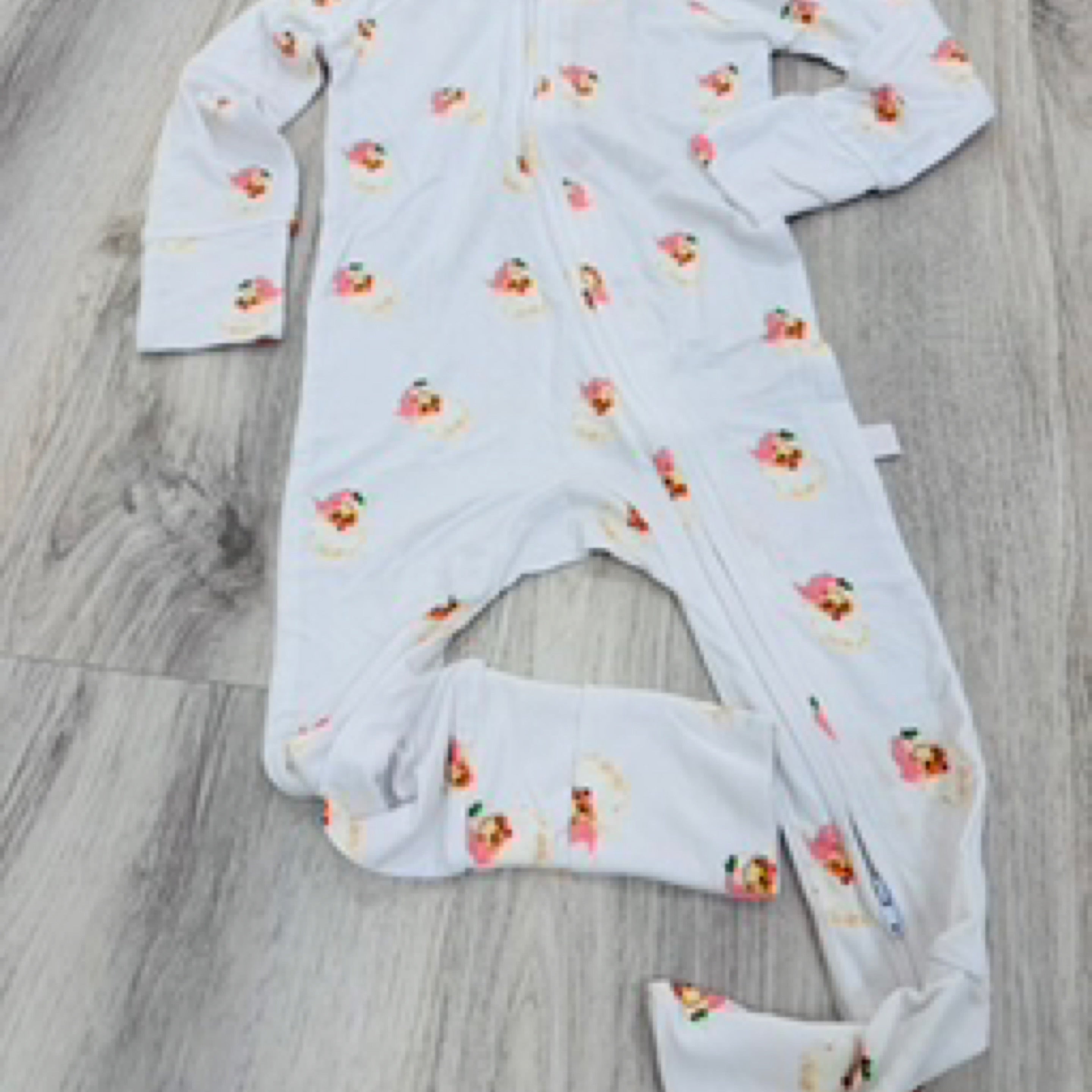 Vintage Santa Zip-Up Romper