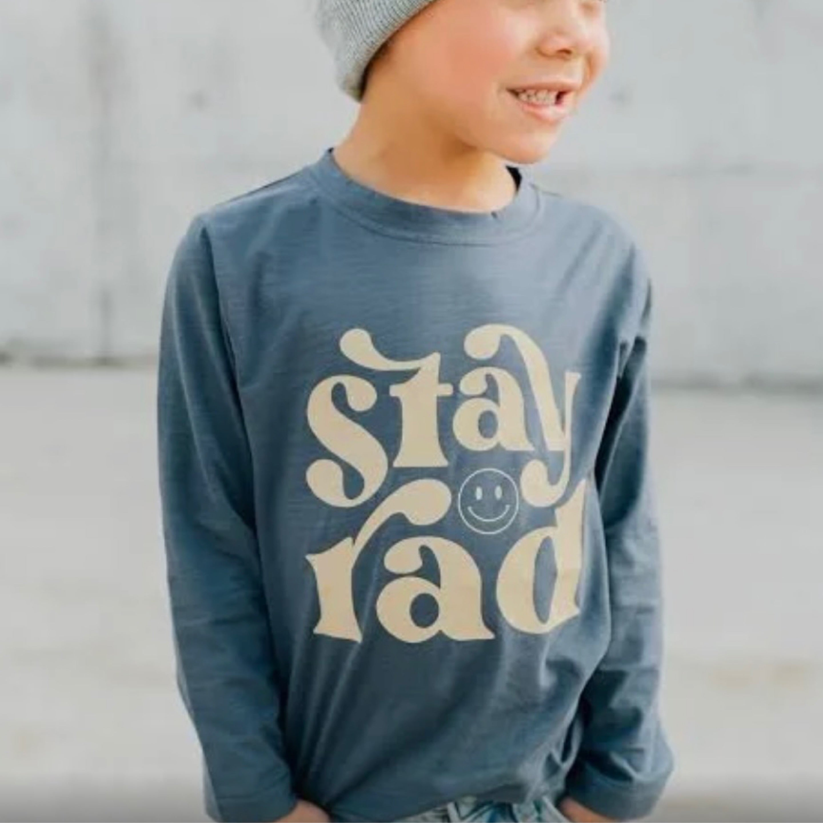 Stay Rad Long Sleeve Cotton Tee