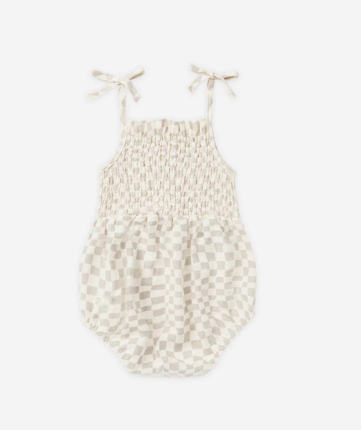 Kaia Romper Dove Check