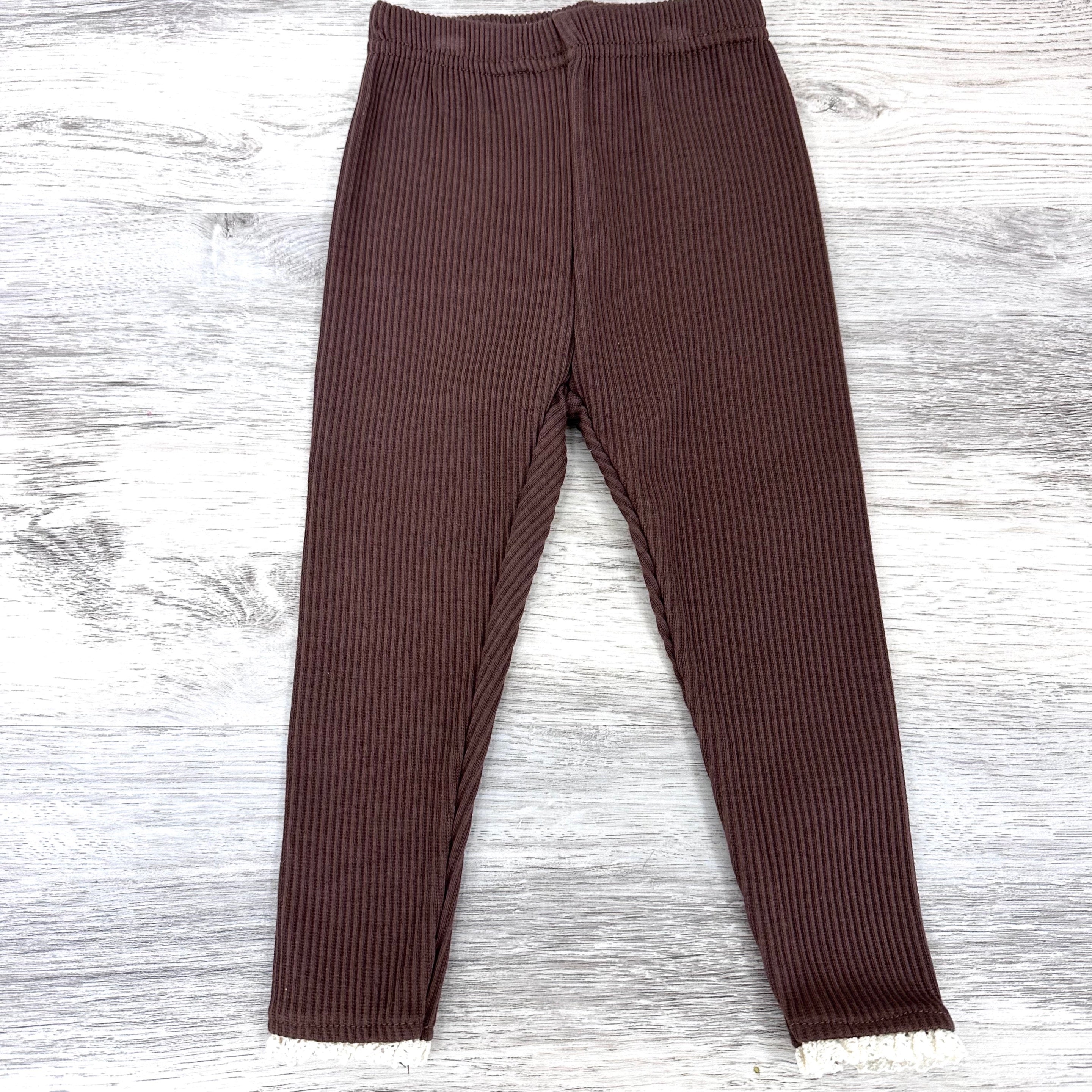 Cocoa Lace Trim Leggings