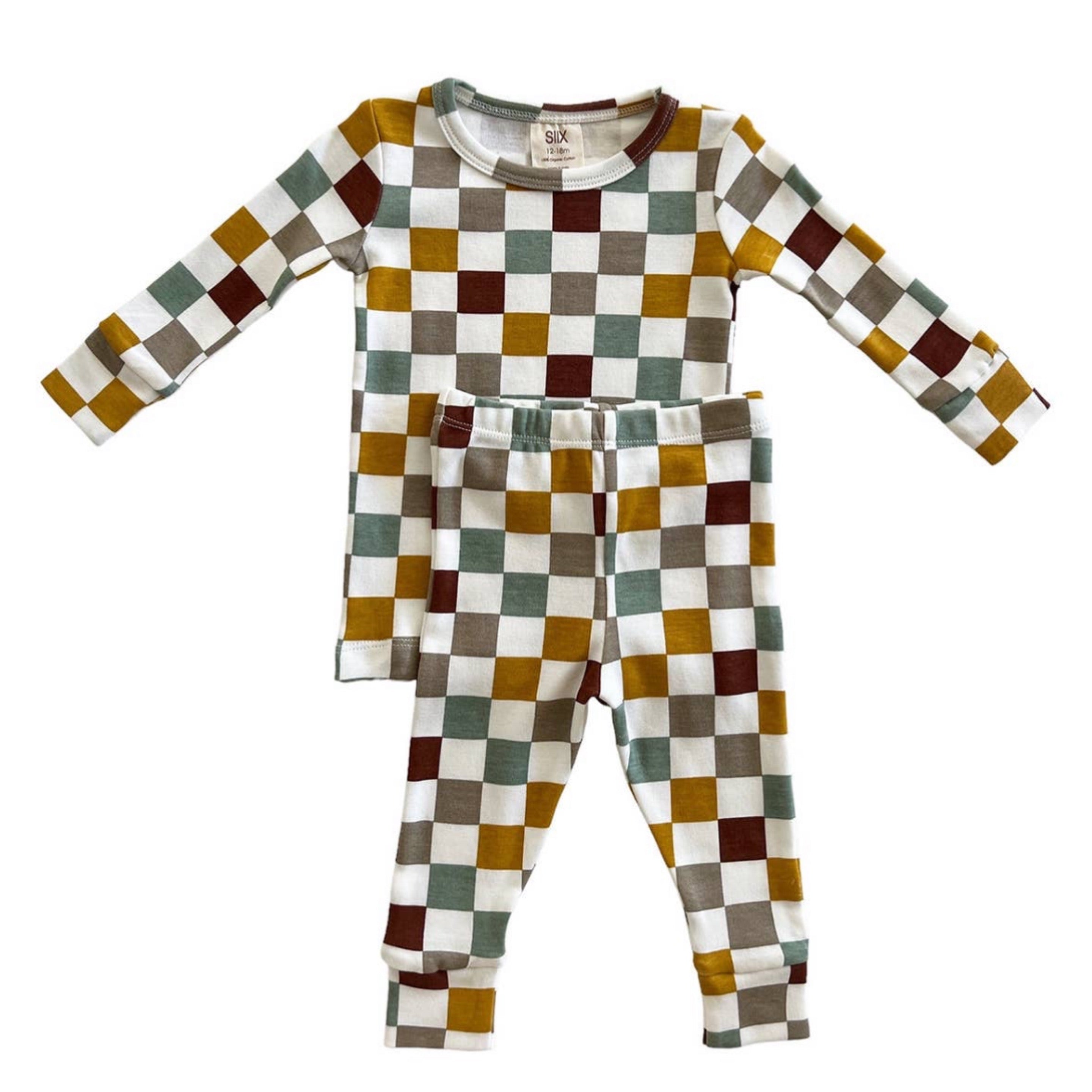 Cannoli Checkered Organic 2pc Set