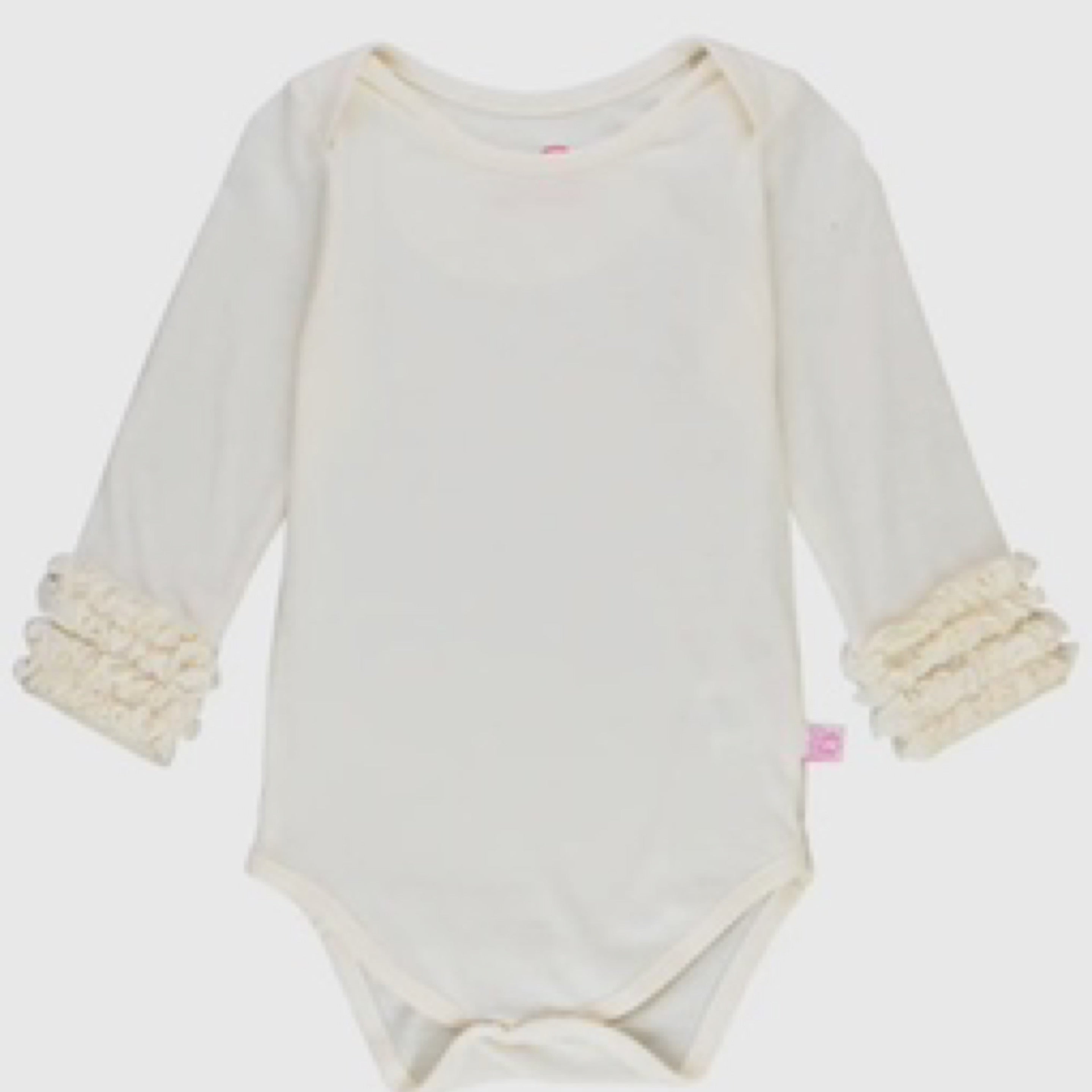 Ivory Ruffled Sleeve Bodysuit