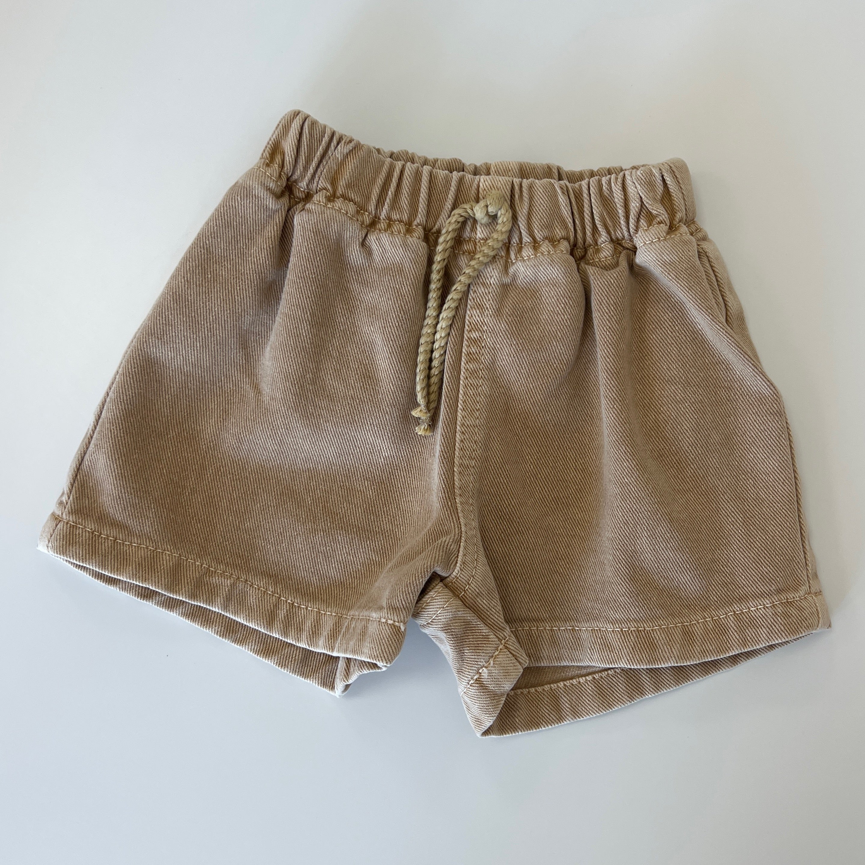 Tan Denim Short