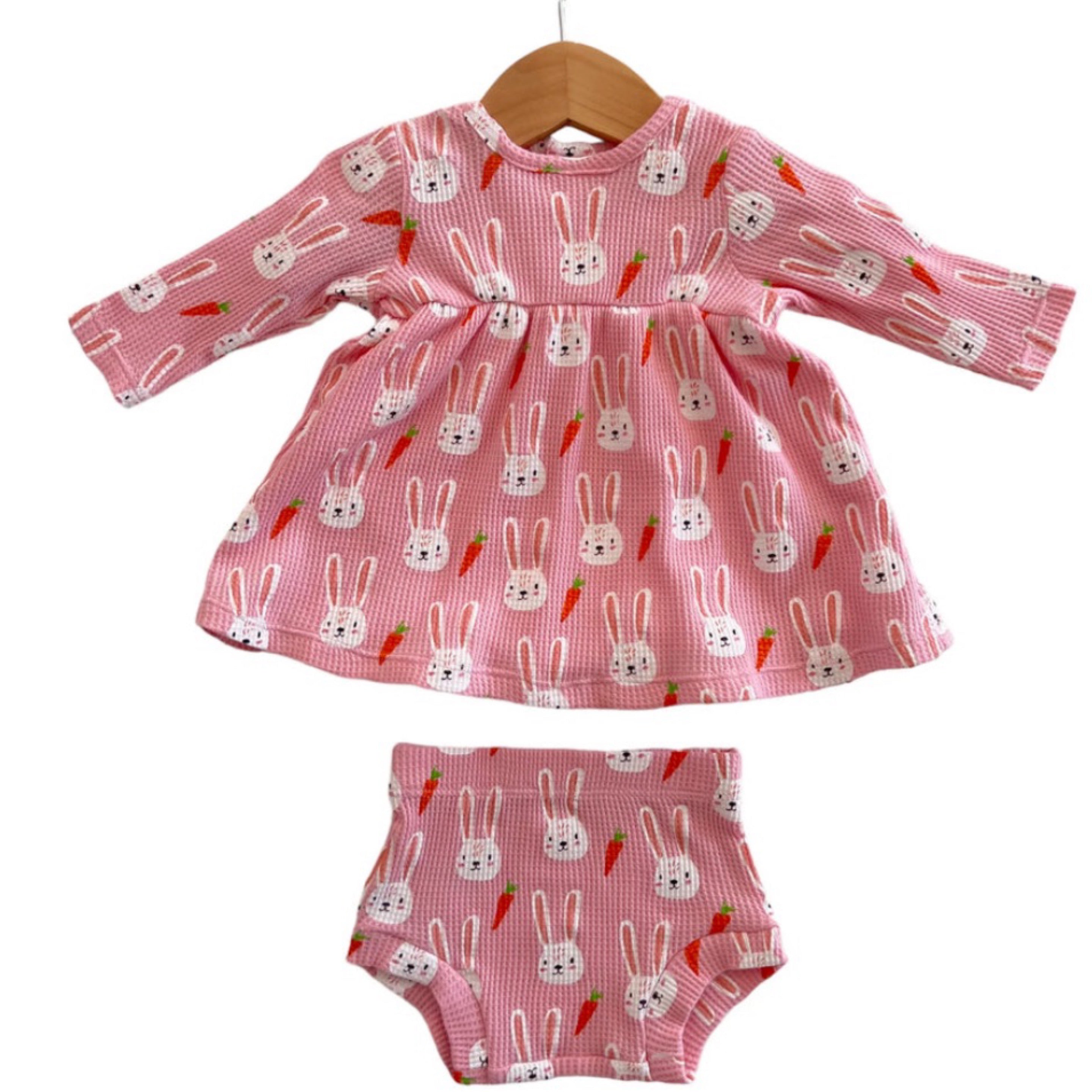 Sister Bunny Organic Cotton Waffle Dress