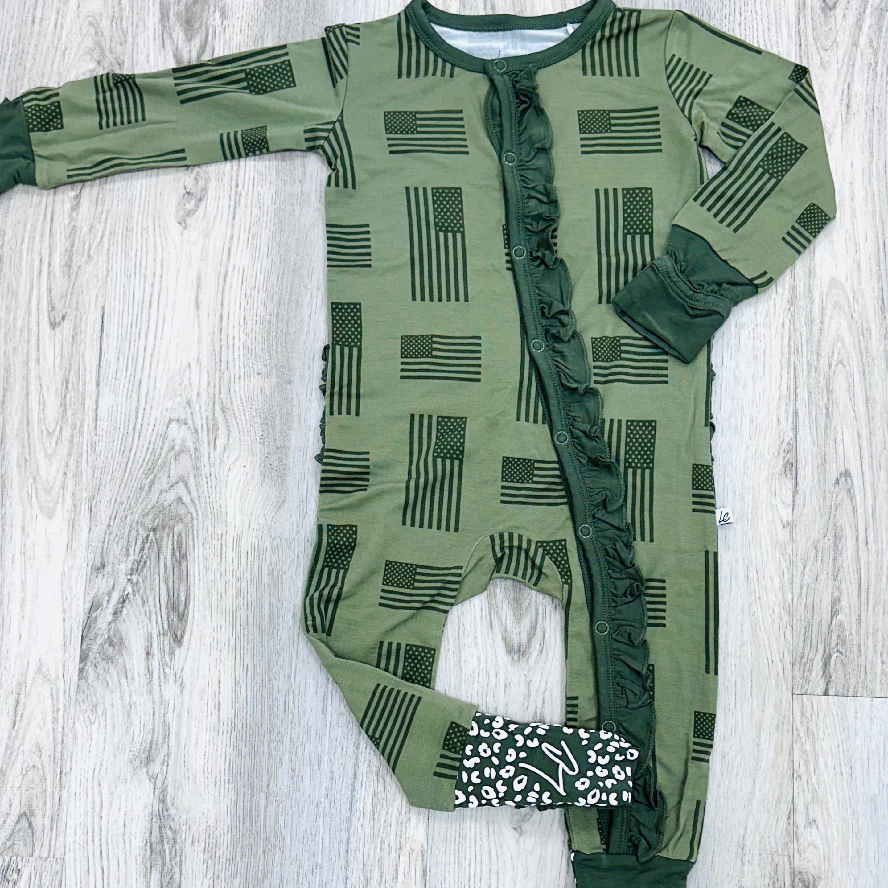 Kolton Bamboo Ruffle Footie