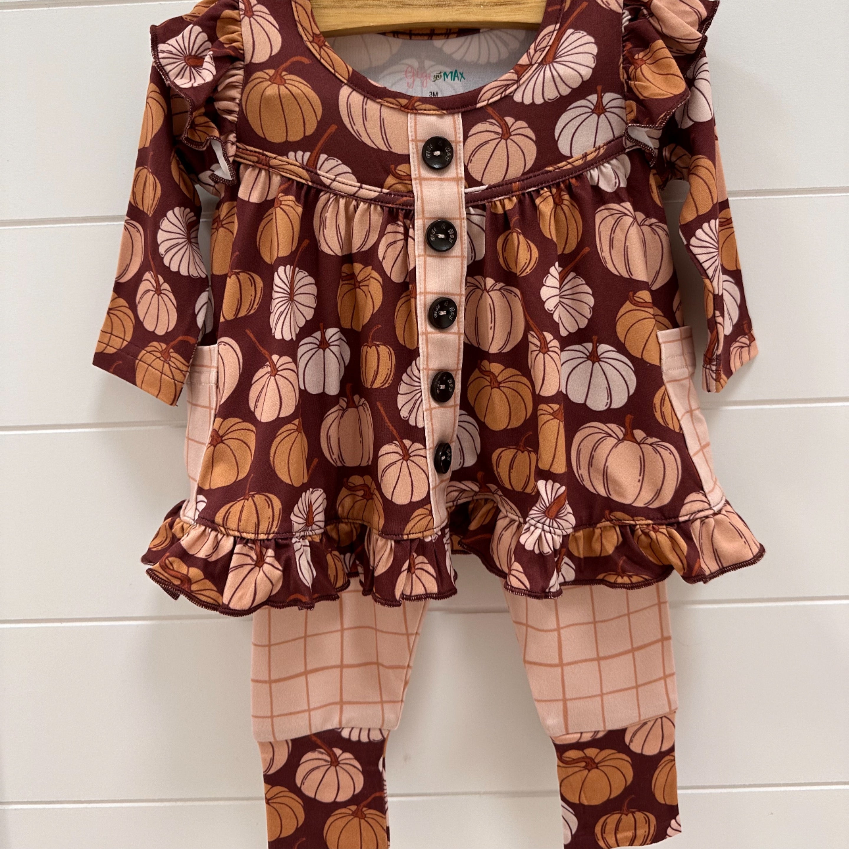 Pumpkin Peplum Set