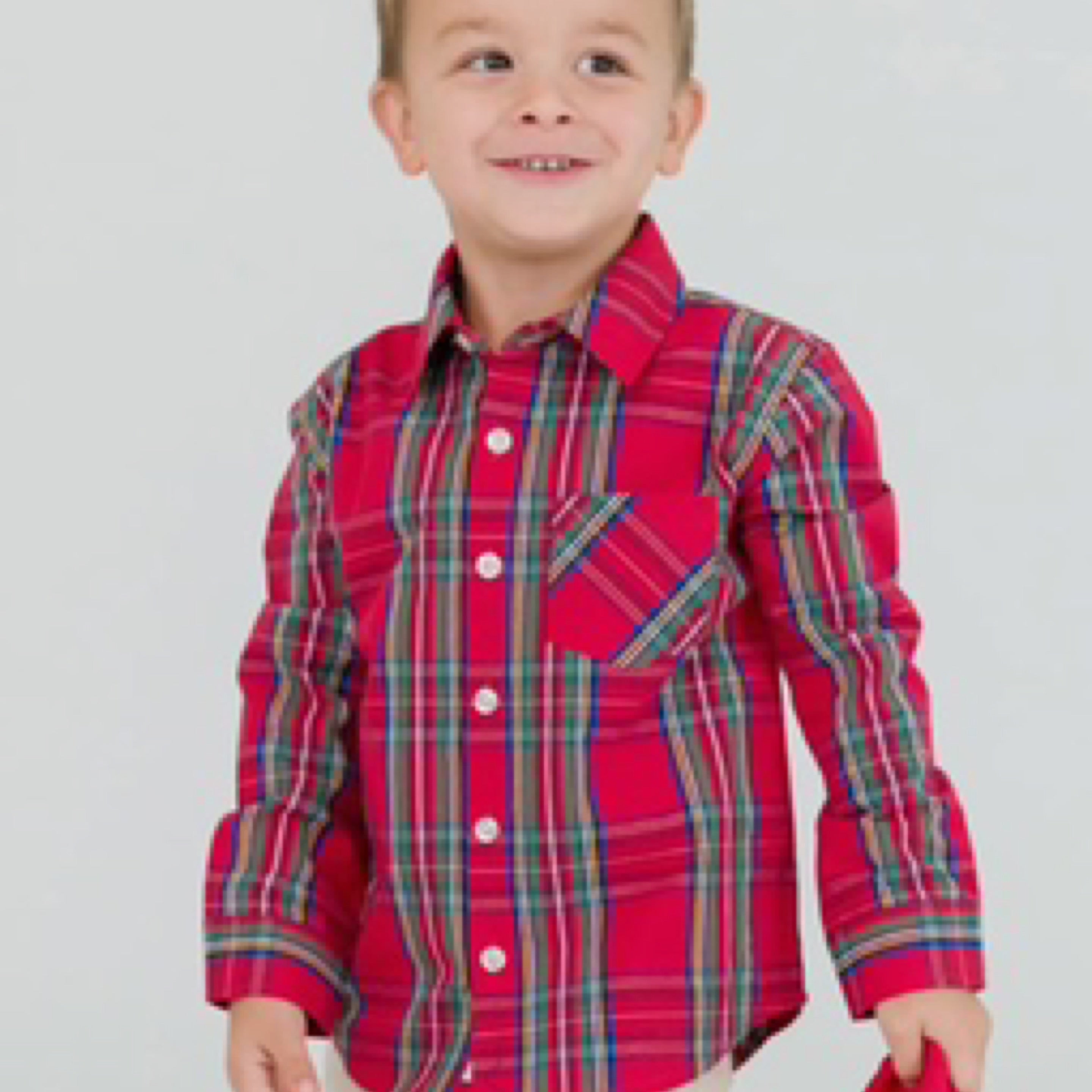 Tis The Season Plaid Button Down