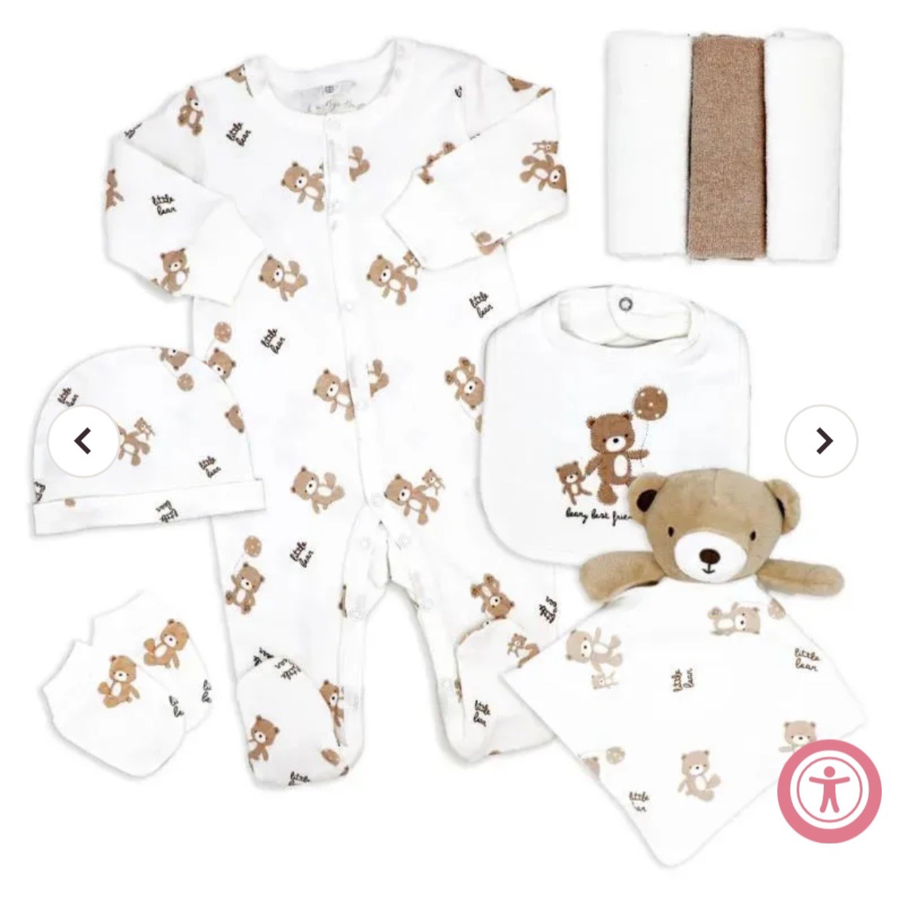 Neutral Bear 8 pc Gift Set