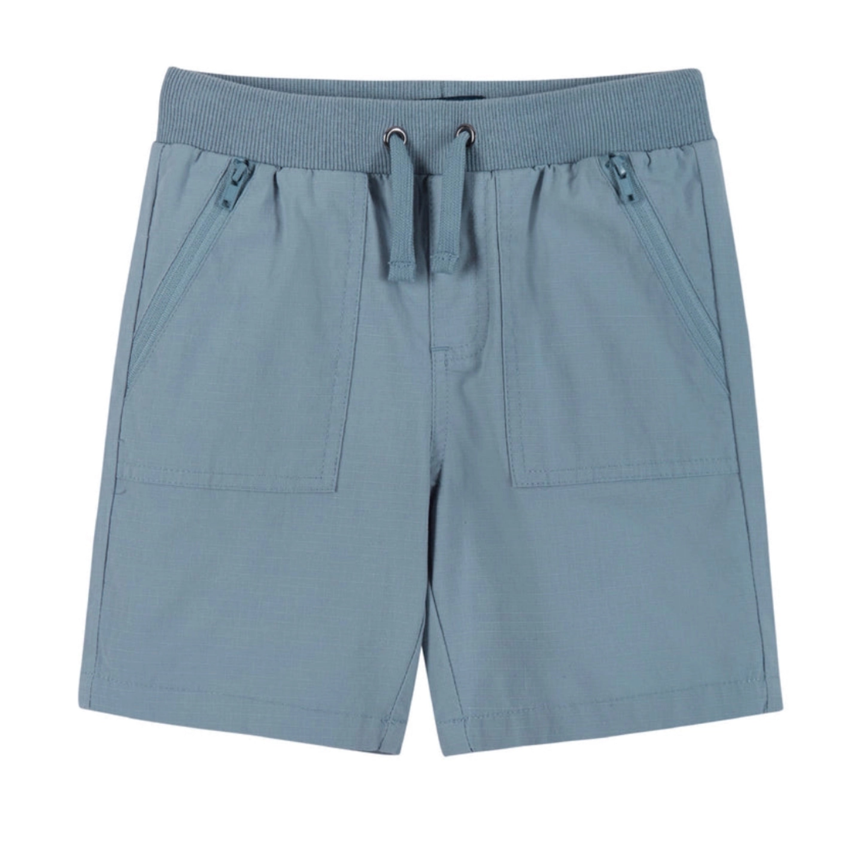 Blue Linen Shorts