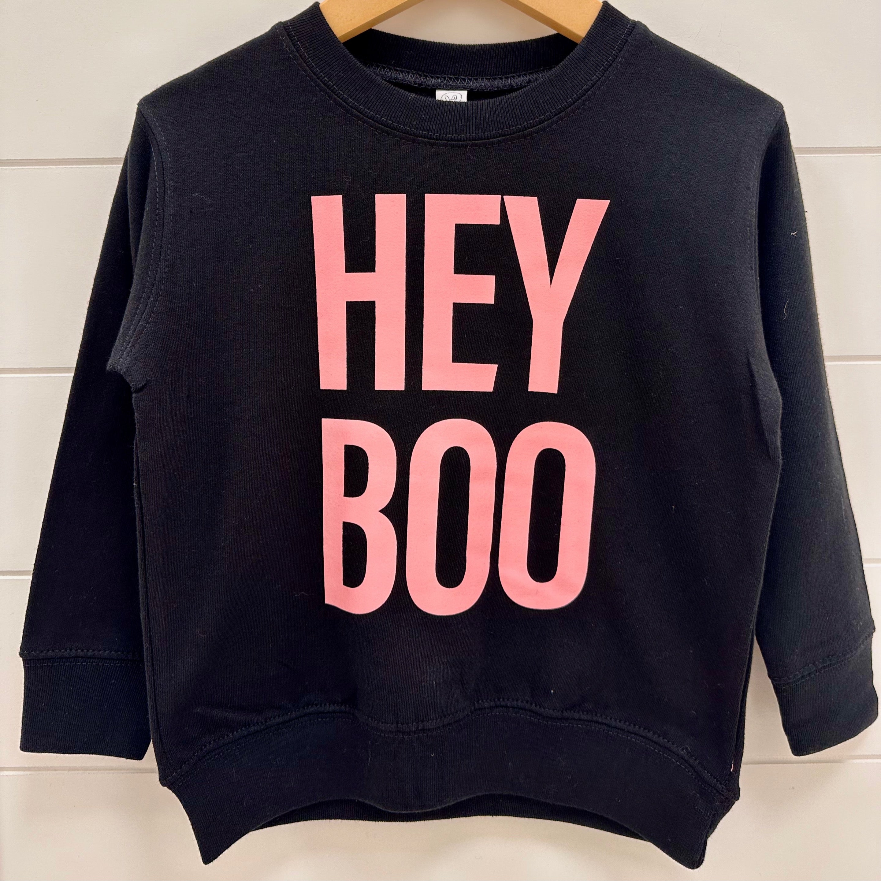Pink & Black Hey Boo Crew