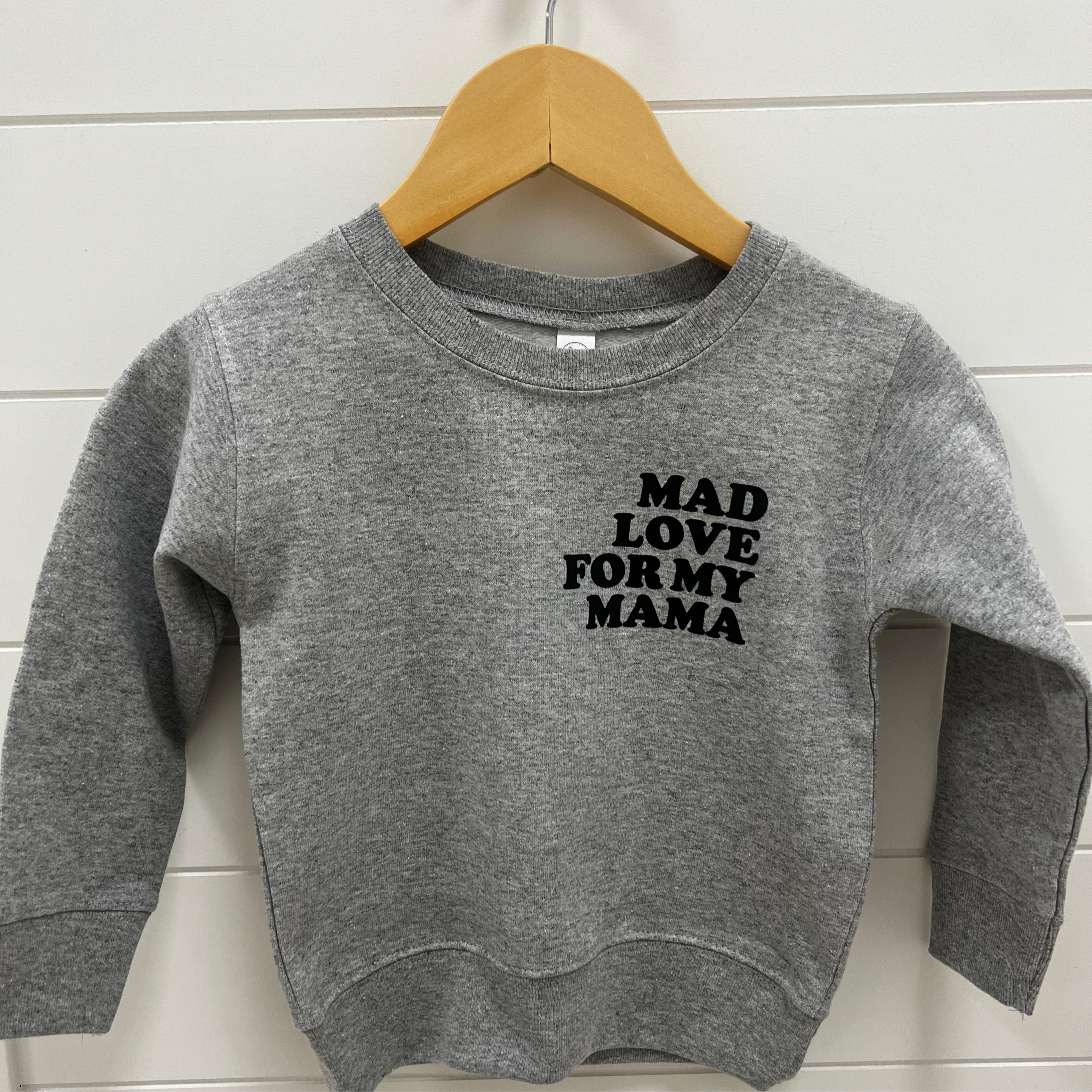 Mad Love Crewneck Sweatshirt (Gray)