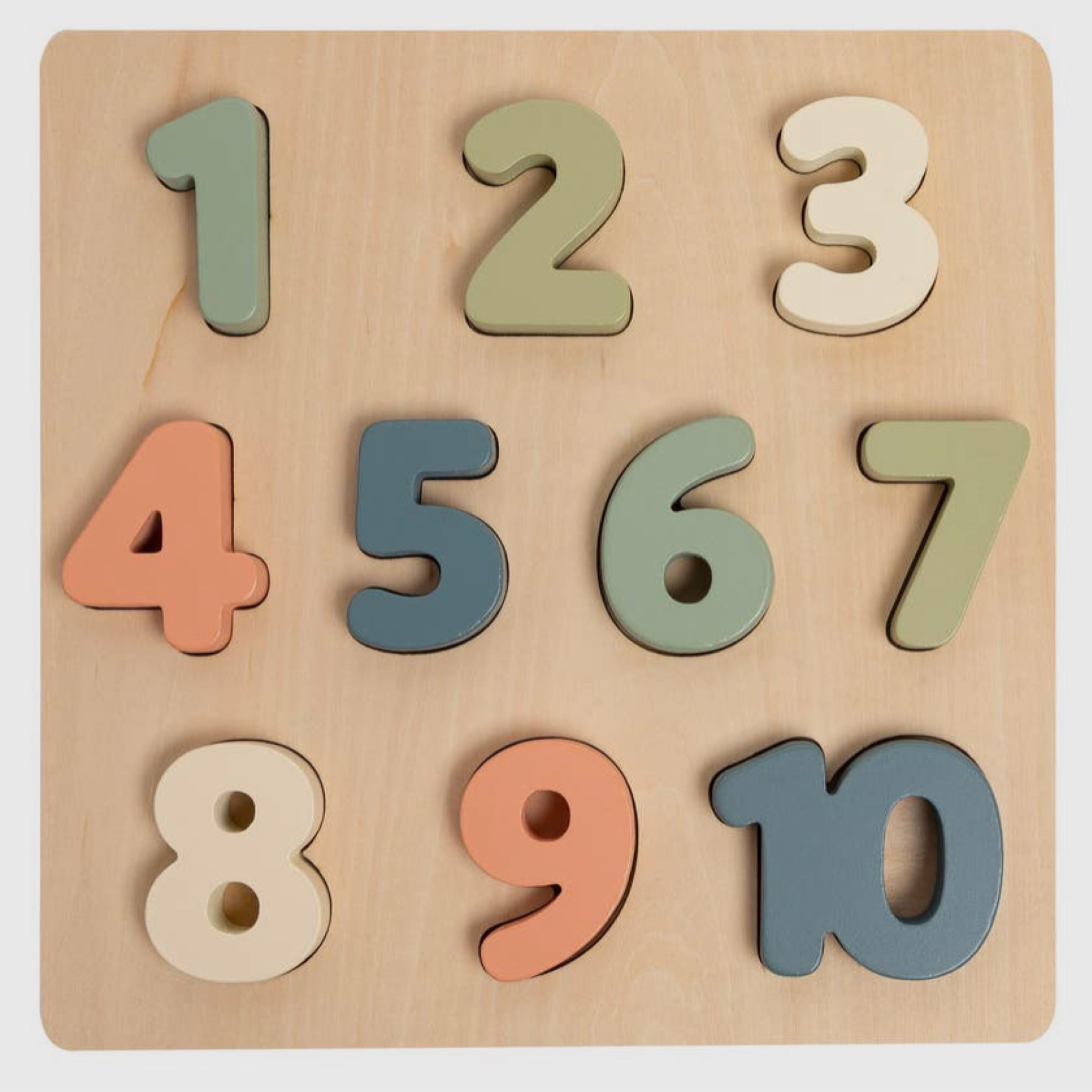 Number Wooden Puzzle