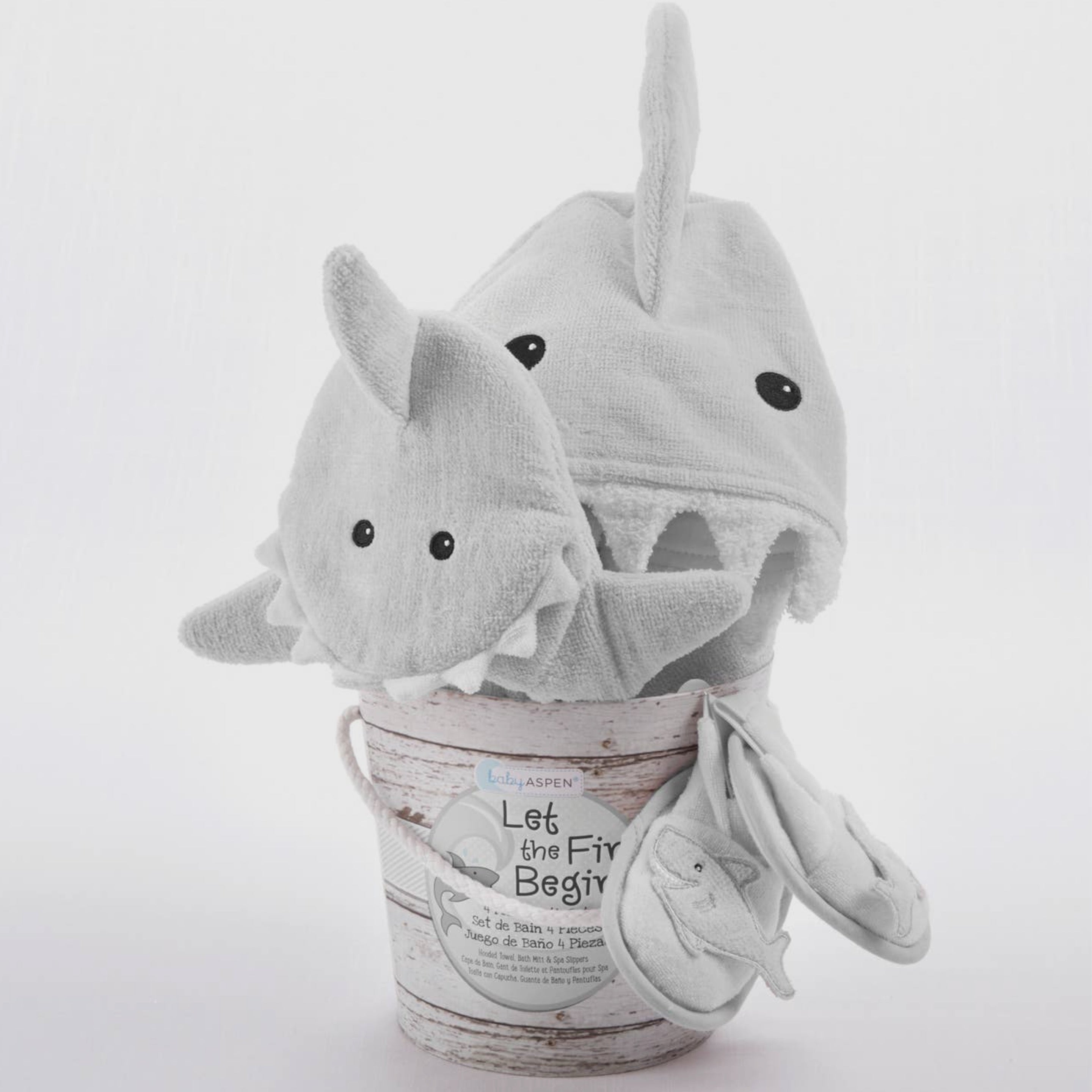 Grey Shark 4 Piece Bath Bucket