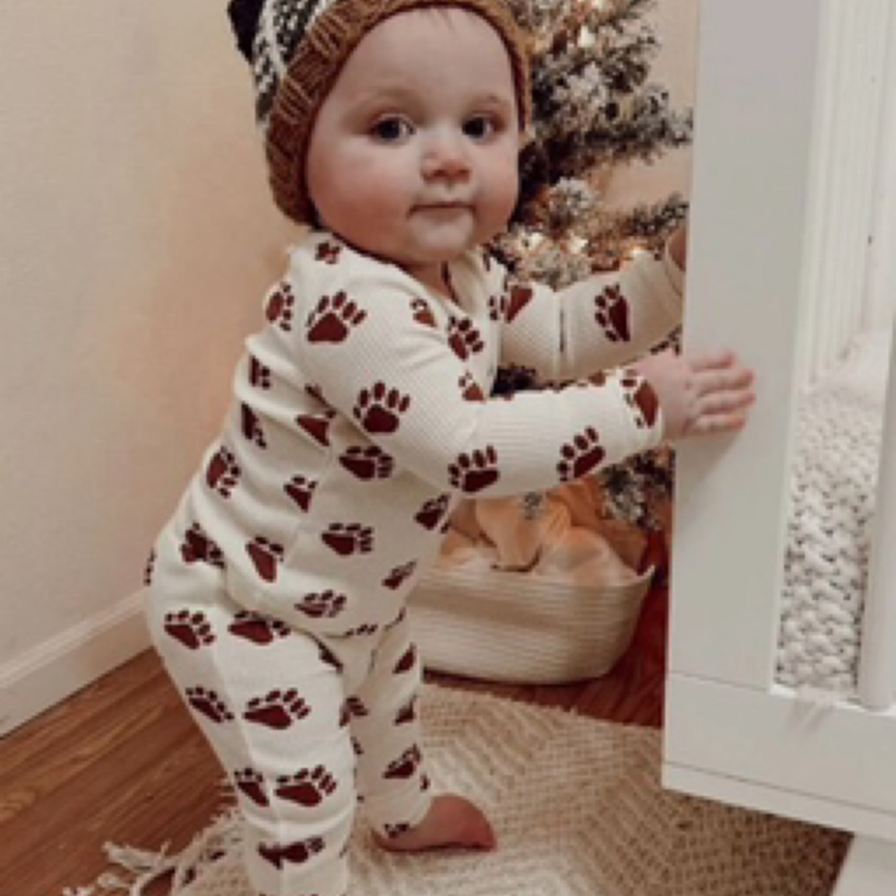Organic Waffle 2 Piece Bear Paw Set