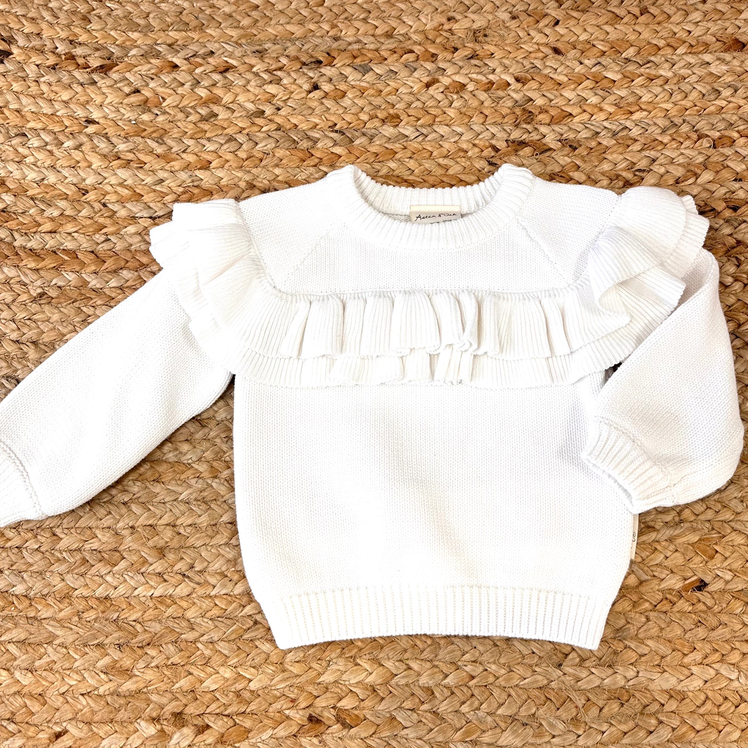 Snow White Ruffle Sweater