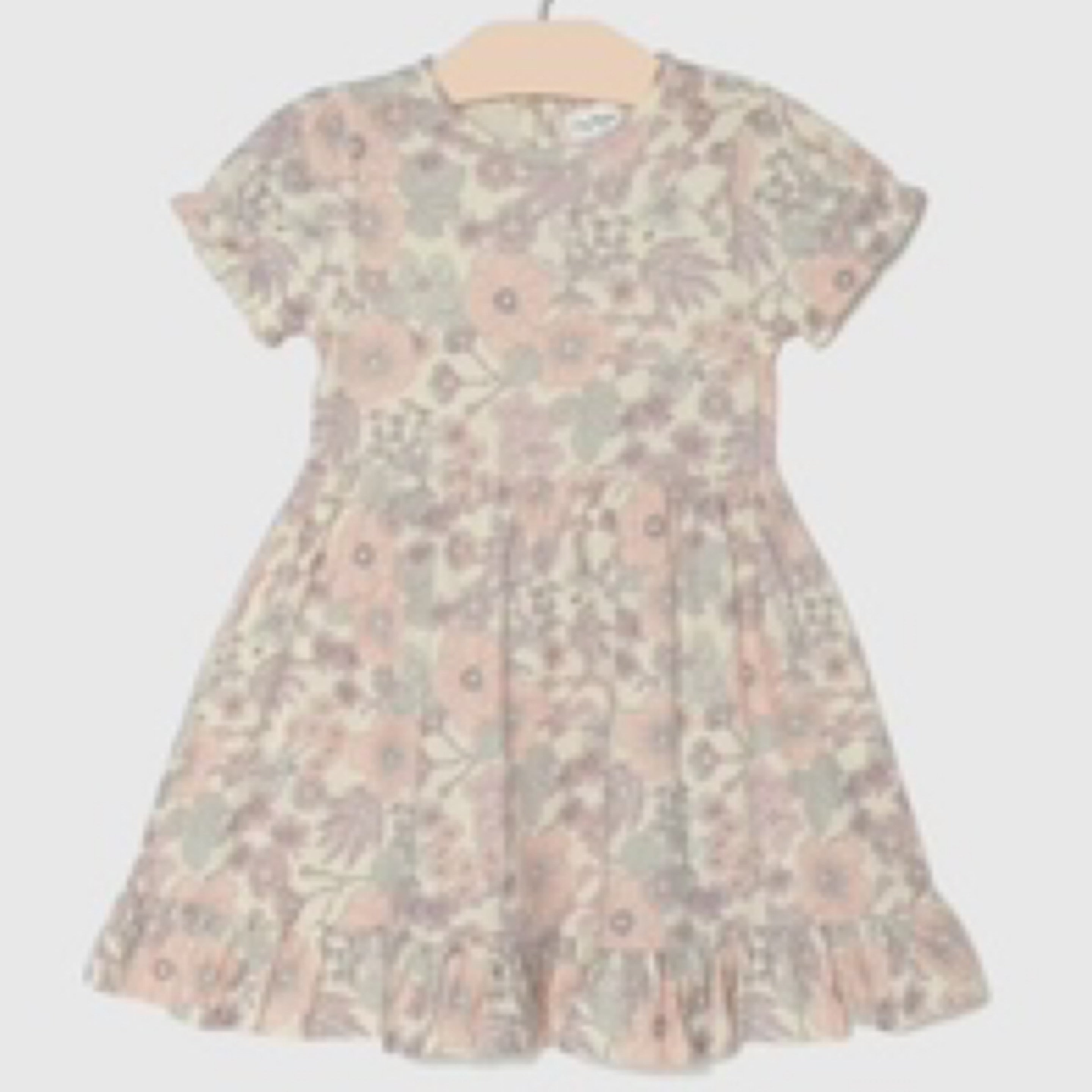 Vintage Floral Puff Sleeve Dress