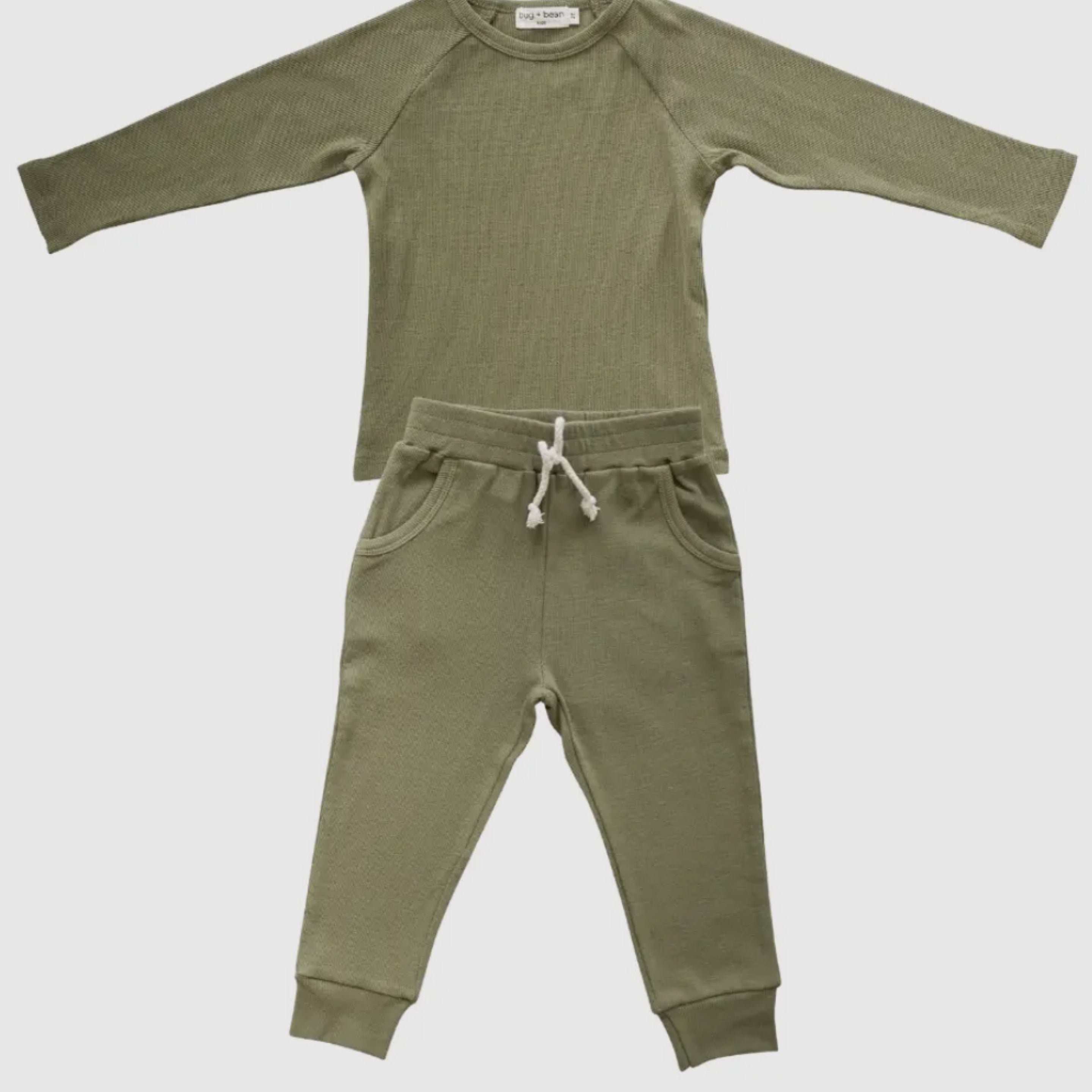 Organic Cotton Lounge Set Olive