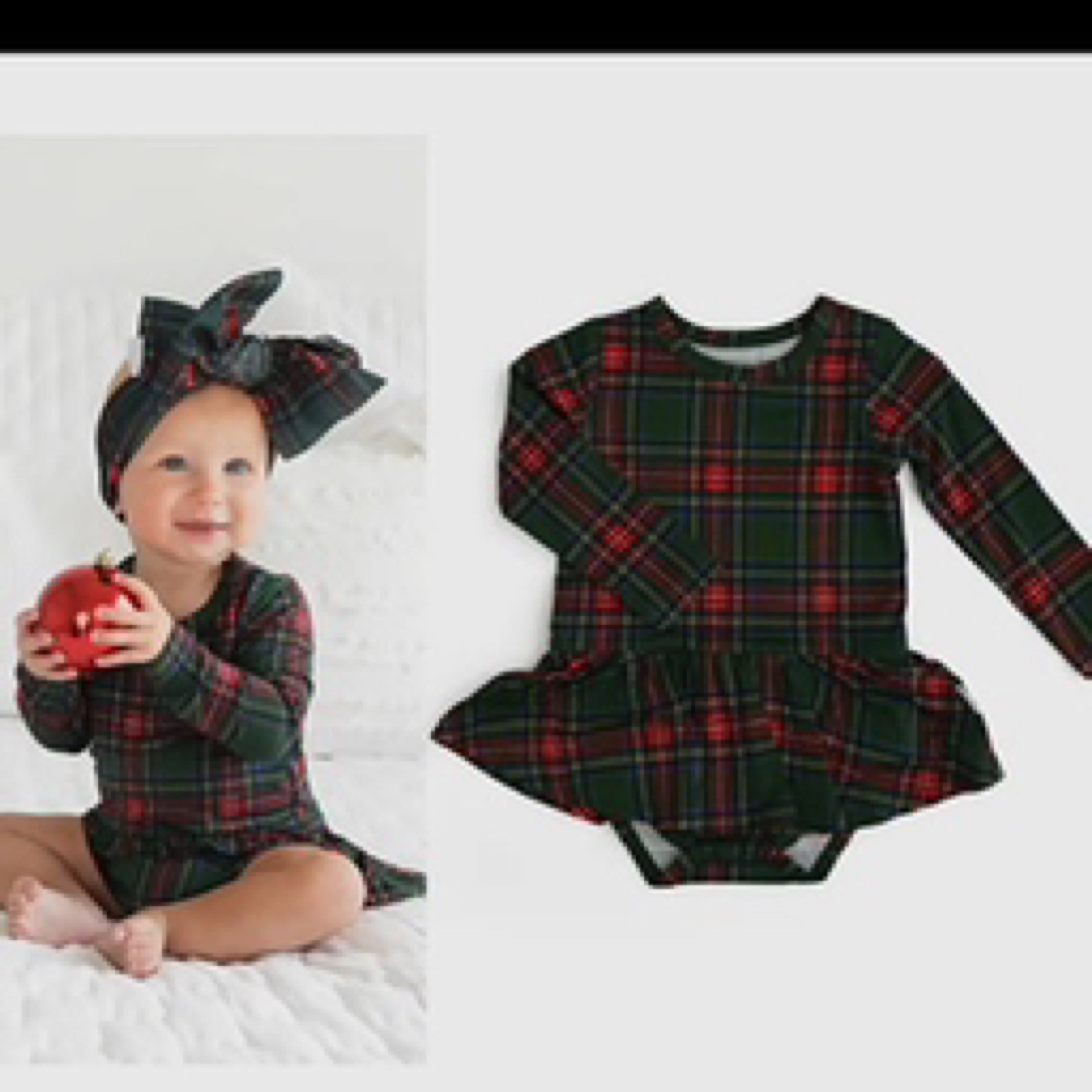 Kane Tartan Baby Dress