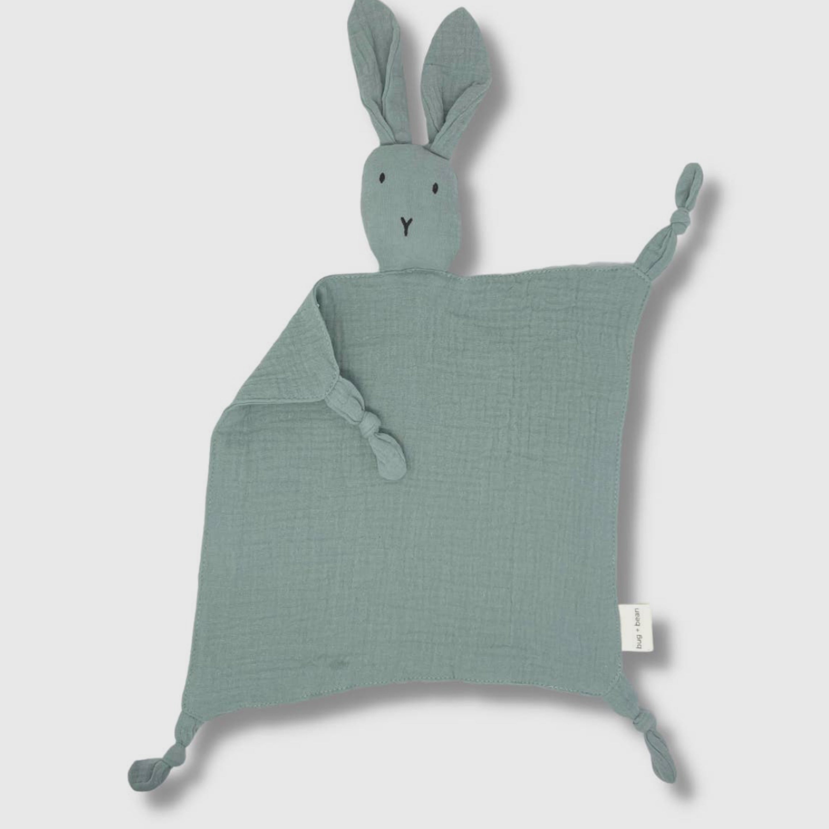 Bunny Lovey Blanket -Green